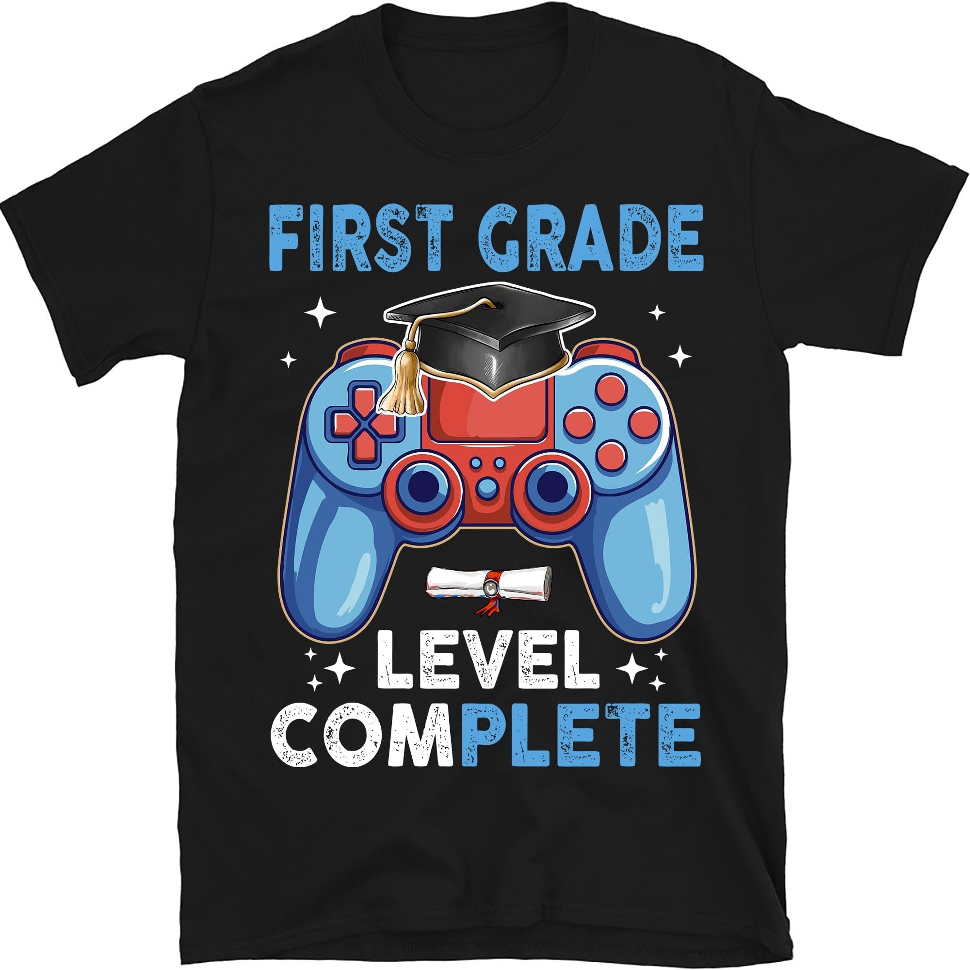 Personalized Kindergarten Level Complete Gamer Graduation Shirt, Gaming Graduate Shirt, Kids Graduation Shirt