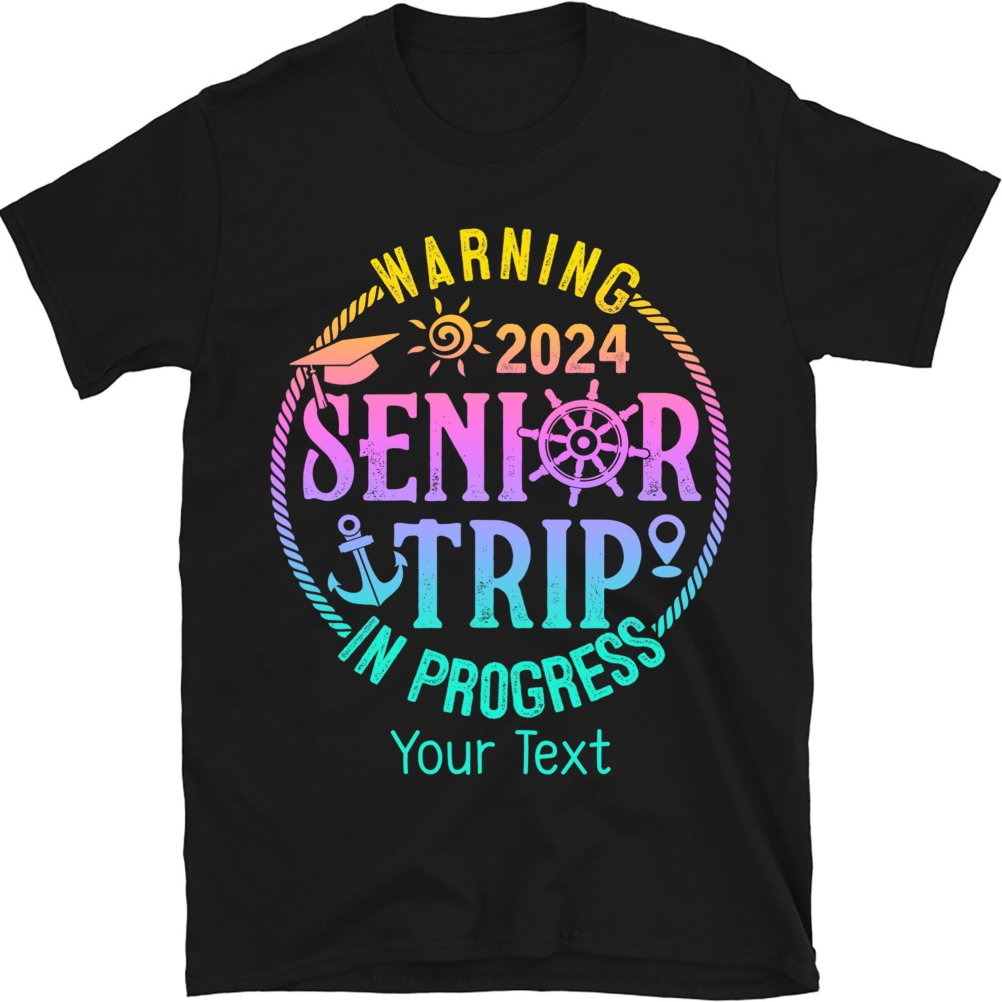 Warning Senior Trip in Progress Shirt, 2024 Graduation Shirt, Senior 2024, Graduation Gift, Class of 2024 Shirt, Family Vacation Shirt, Small