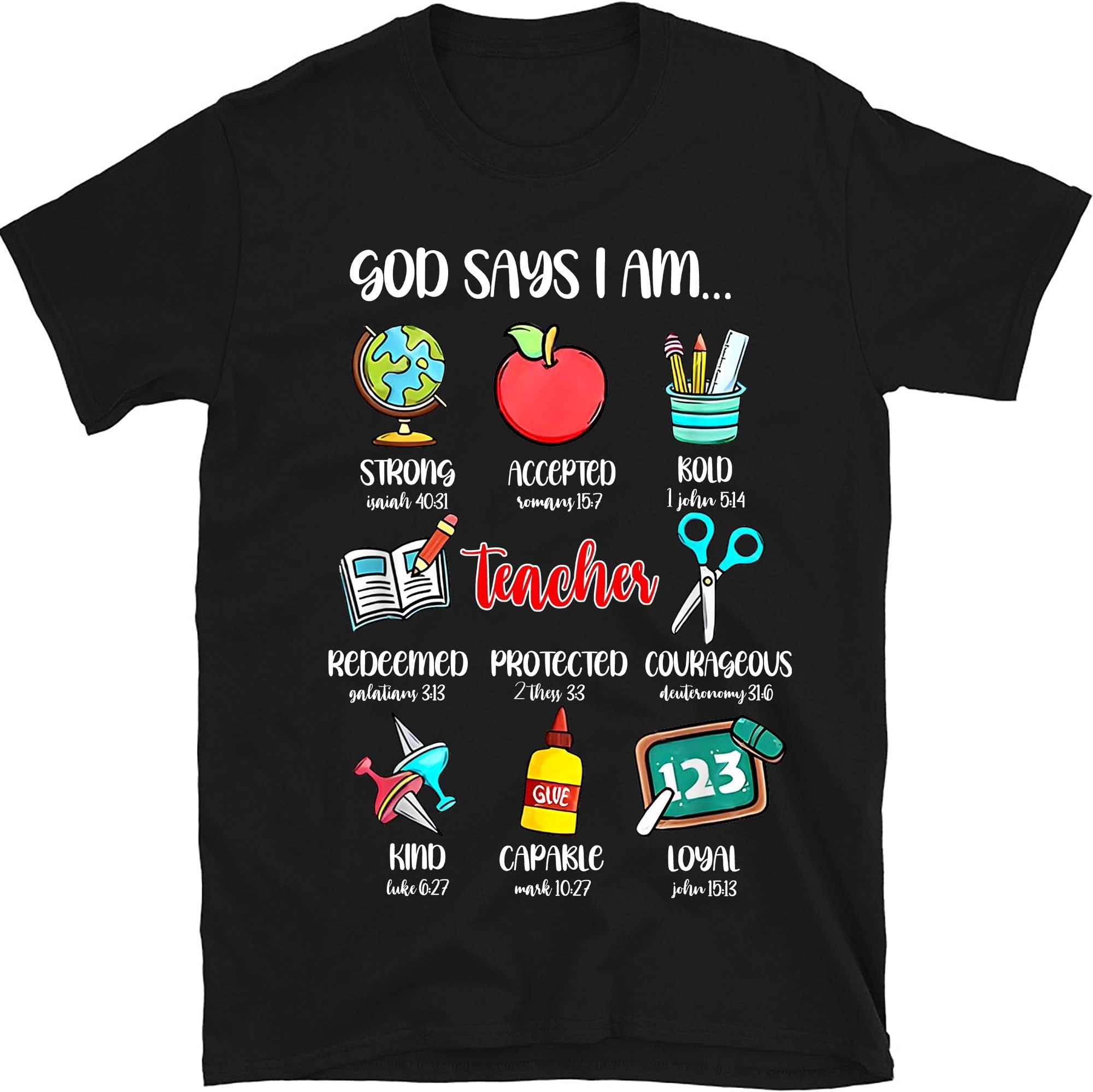 Teacher God Says I Am Shirt, Teacher Bible Verse Shirt, Teacher Christian Shirt, Teacher Lover Shirt, Religious Teaching Gift