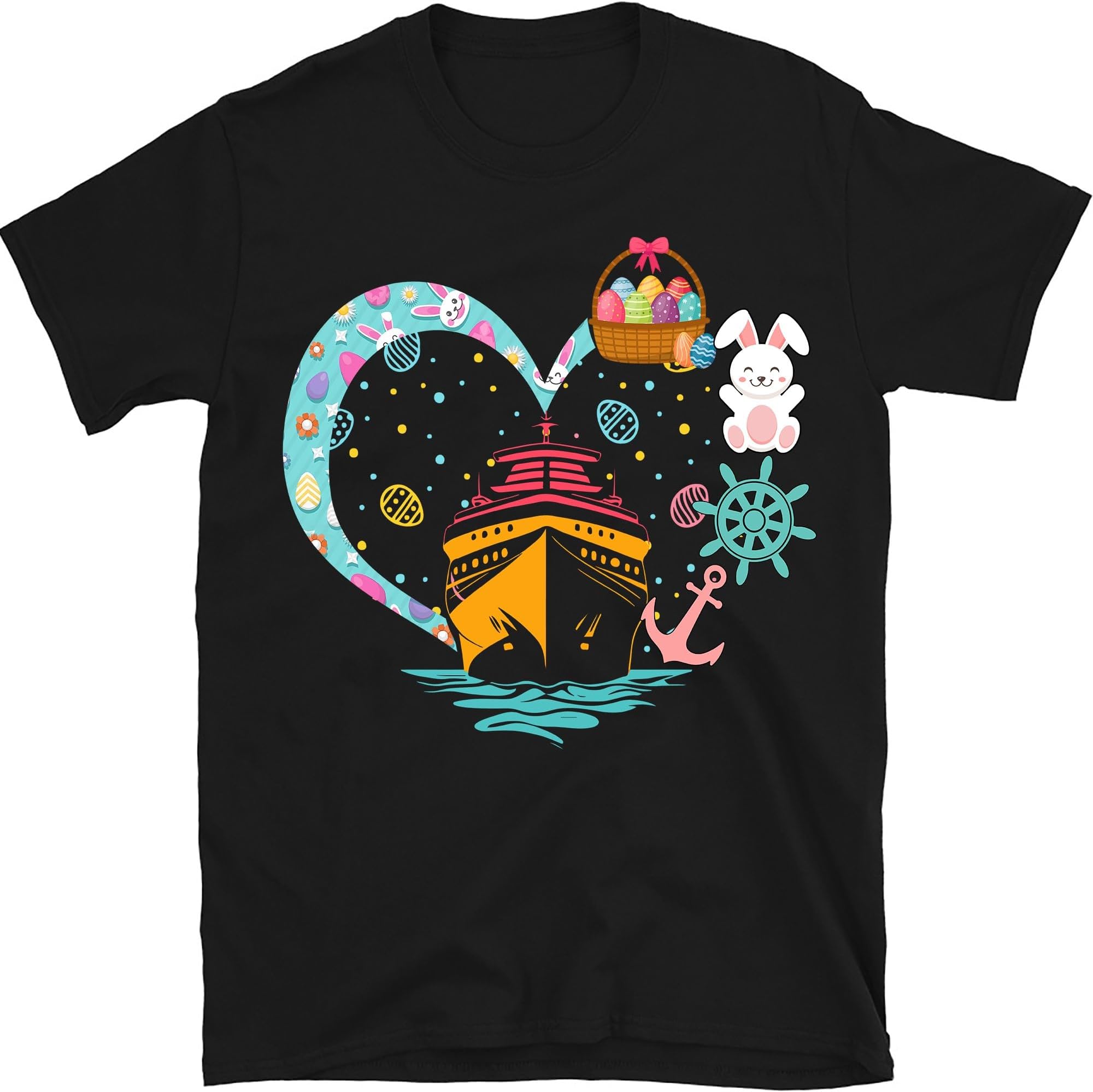 Easter Cruise Heart Shirt, Funny Easter Cruise Shirt, Family Easter Cruise Shirt, Easter Cruise 2024 Shirt, Happy Easter Day Gift, Small