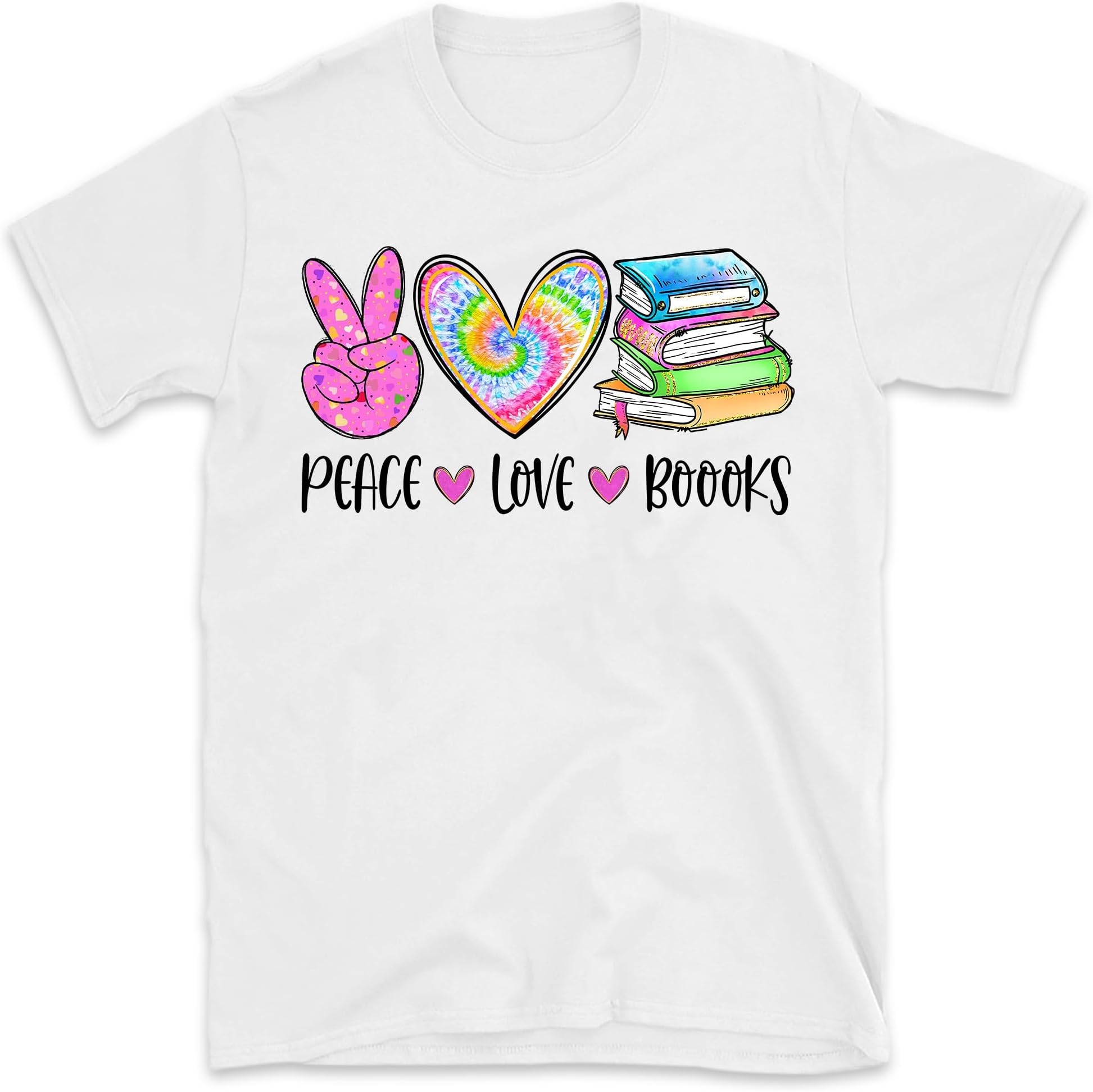 Peace Love Books Shirt, Book Lover Shirt, Bookworm Shirt, Book Nerd Shirt, Reader Shirt, Librarian Shirt, Reading Shirts for Librarian