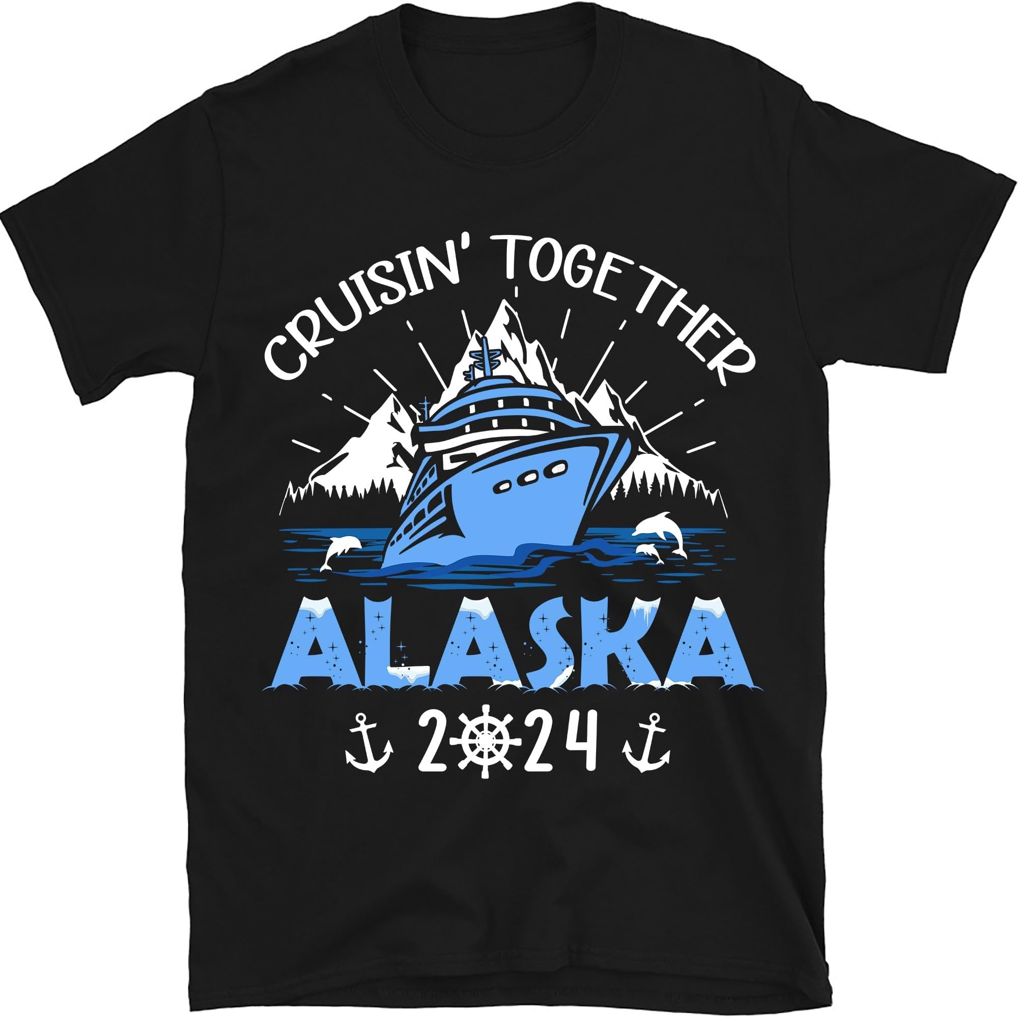 Cruisin' Together Alaska 2024 Shirt, Alaska Cruise Squad Shirt, Alaska Cruise Family Matching Group Shirt, Alaska Vacation Trip Shirt, Small