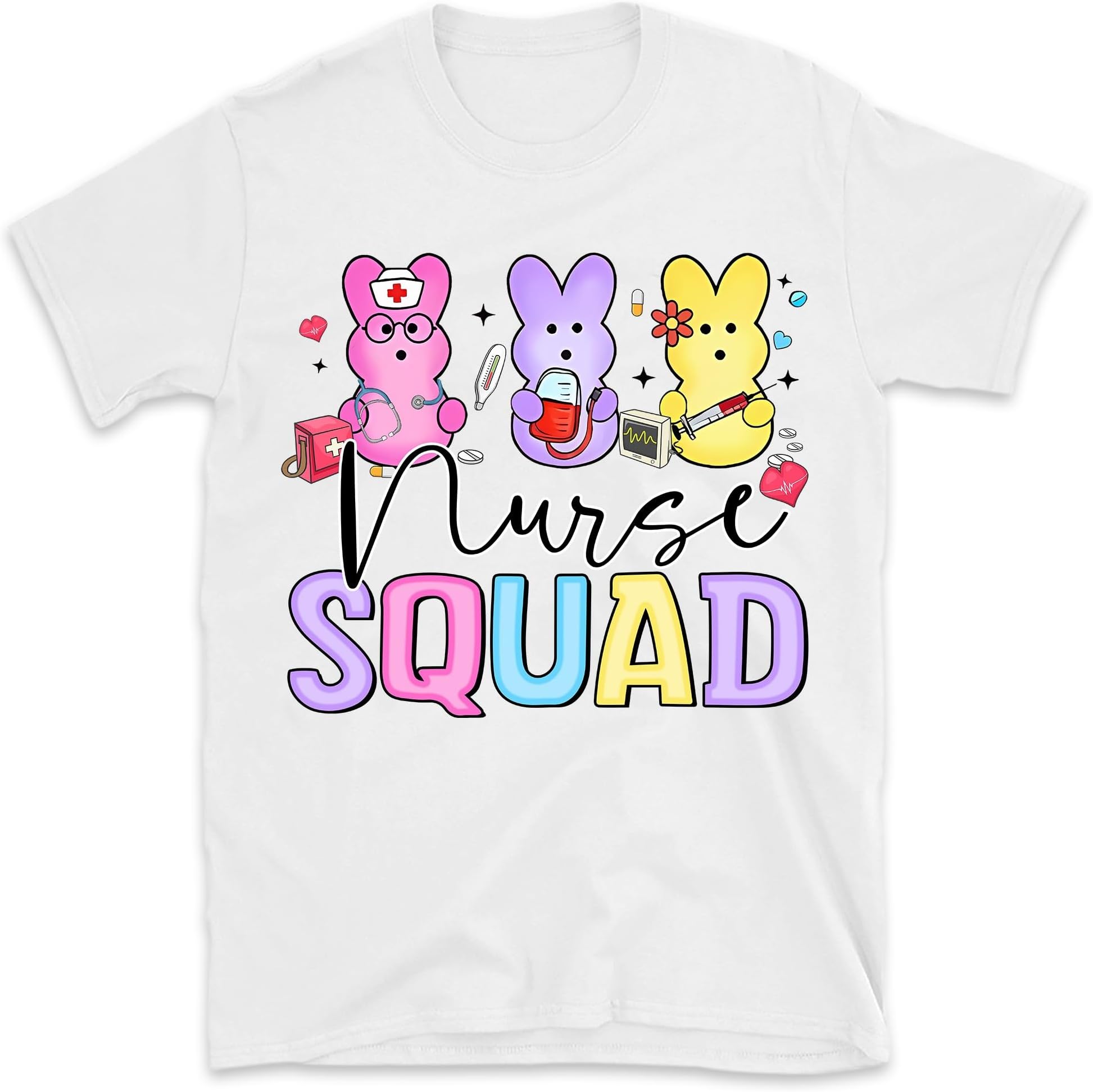Nurse Squad Shirt, Easter Nurse Shirts, Easter Hospital, Easter Bunny Nurse Shirt, Easter Gift for Nurse, Easter Medical Shirt, Easter Nursing Shirts