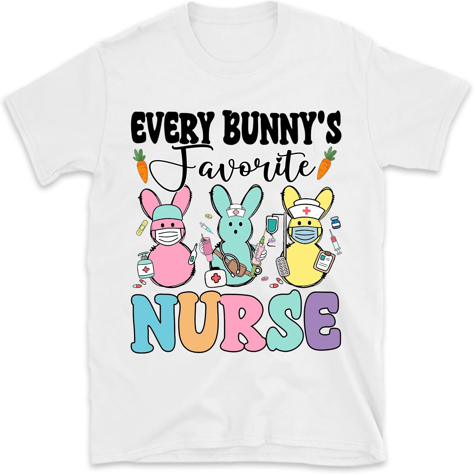 Every Bunny's Favorite Nurse Shirt, Easter Nurse Shirt, Easter Bunny Nursing Shirt, Easter Day Gift for Nurse, Nicu Nurse Sweatshirt