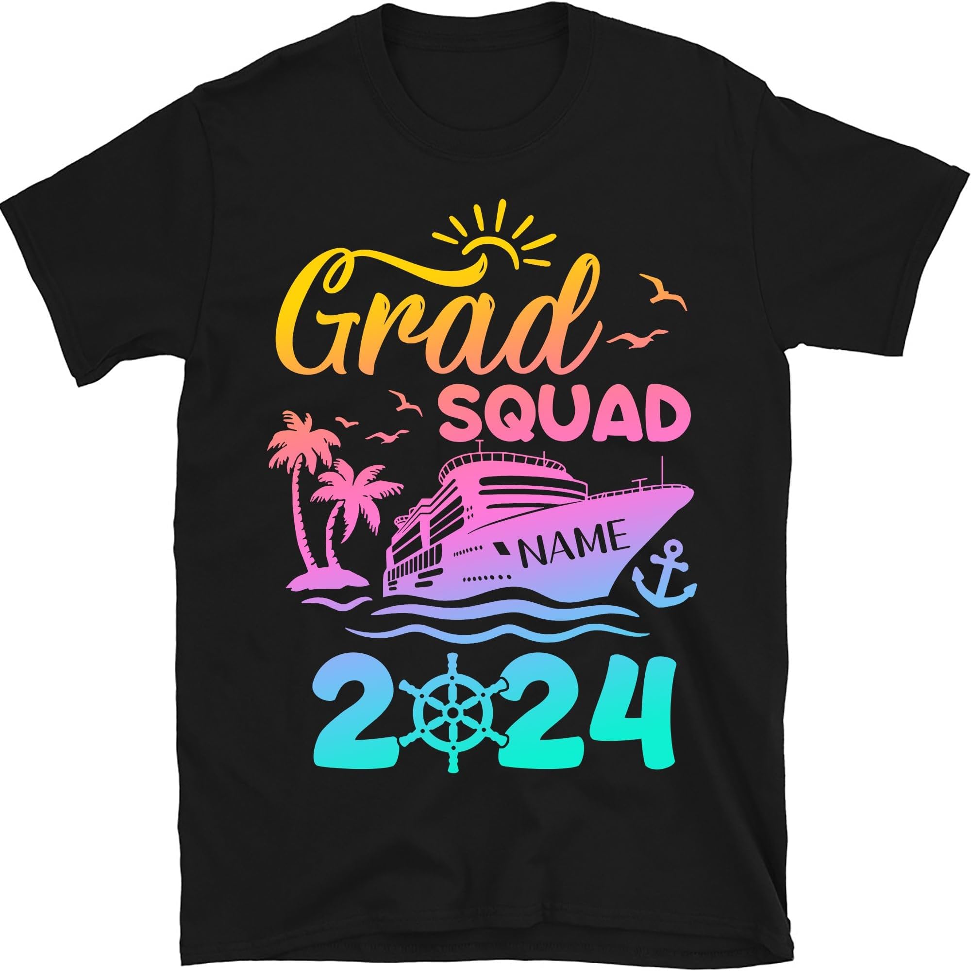 Graduation Cruise Shirt, Cruise Squad, Grad Squad 2024 Shirt, Grad Squad Shirt, Family Matching Graduation Cruise Shirts, Graduation Party Tee, Small