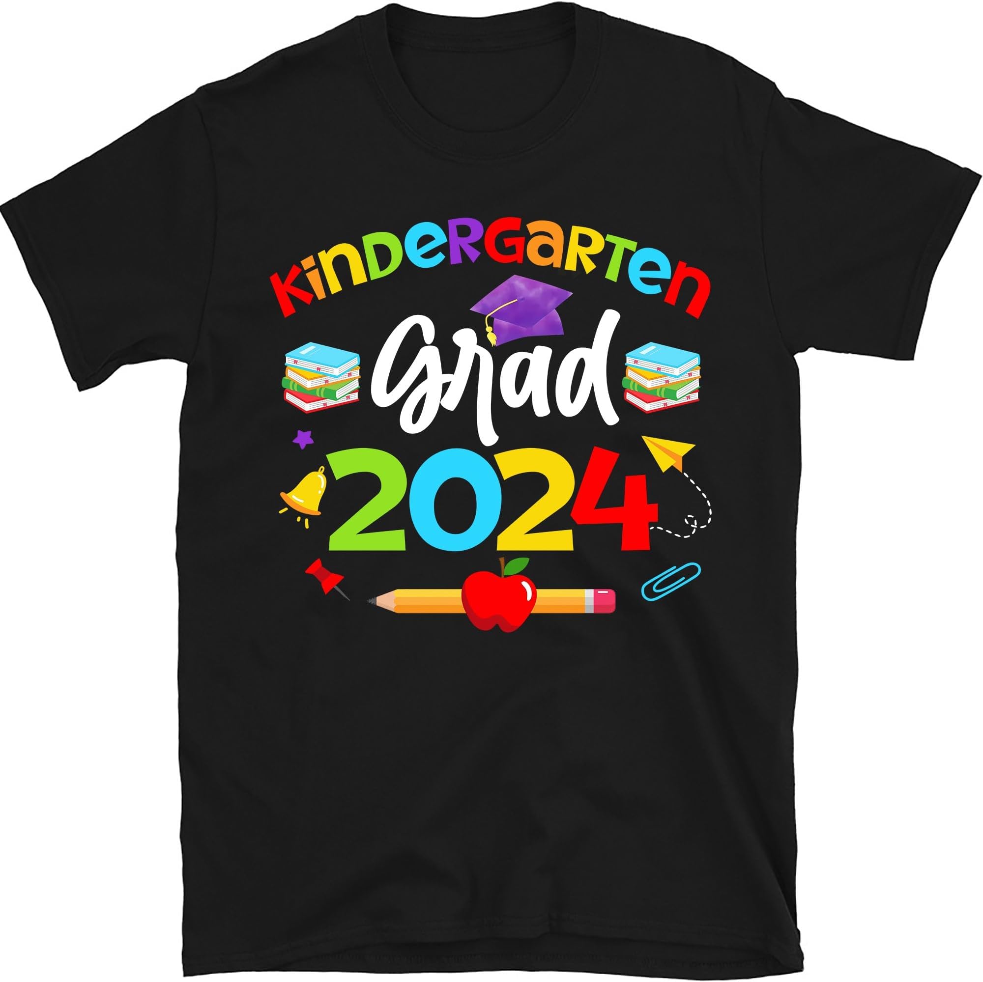 2024 Kindergarten Grad Shirt, Kindergarten Grad Shirt, Kinder Graduate,Boy Girl Graduation Shirt, Kids School Grad Shirt, Small