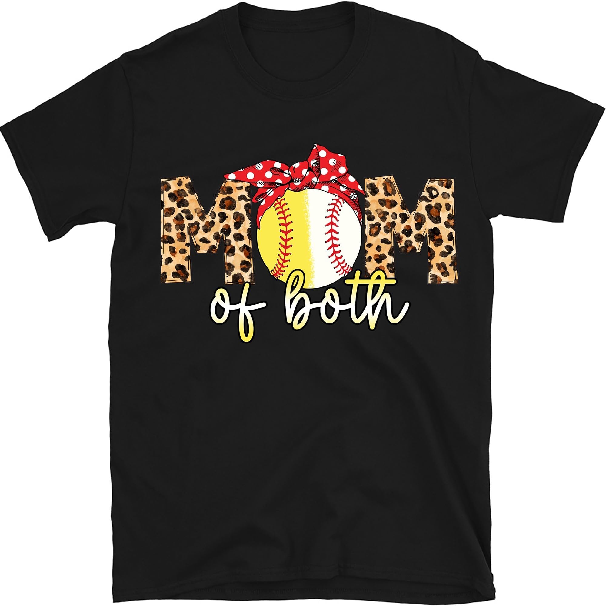Mom of Both Softball and Baseball Shirt, Baseball Mama Shirt, Softball Mom Shirt, Gift for Sports Mom, Small