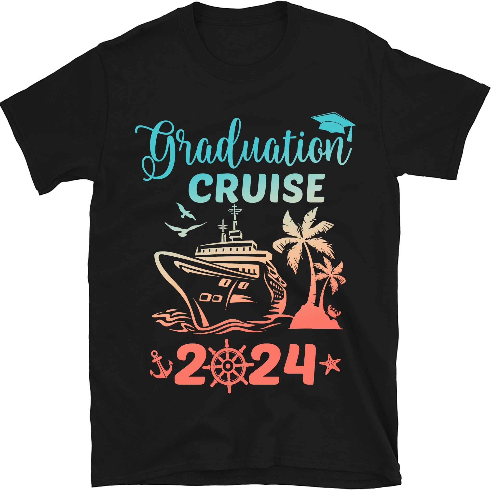 Graduation Cruise 2024 Shirts, Graduation Shirt for Women,Summer Ship Trip Tee, Graduation Vacation 2024, Summer Ship Trip Tee, Small