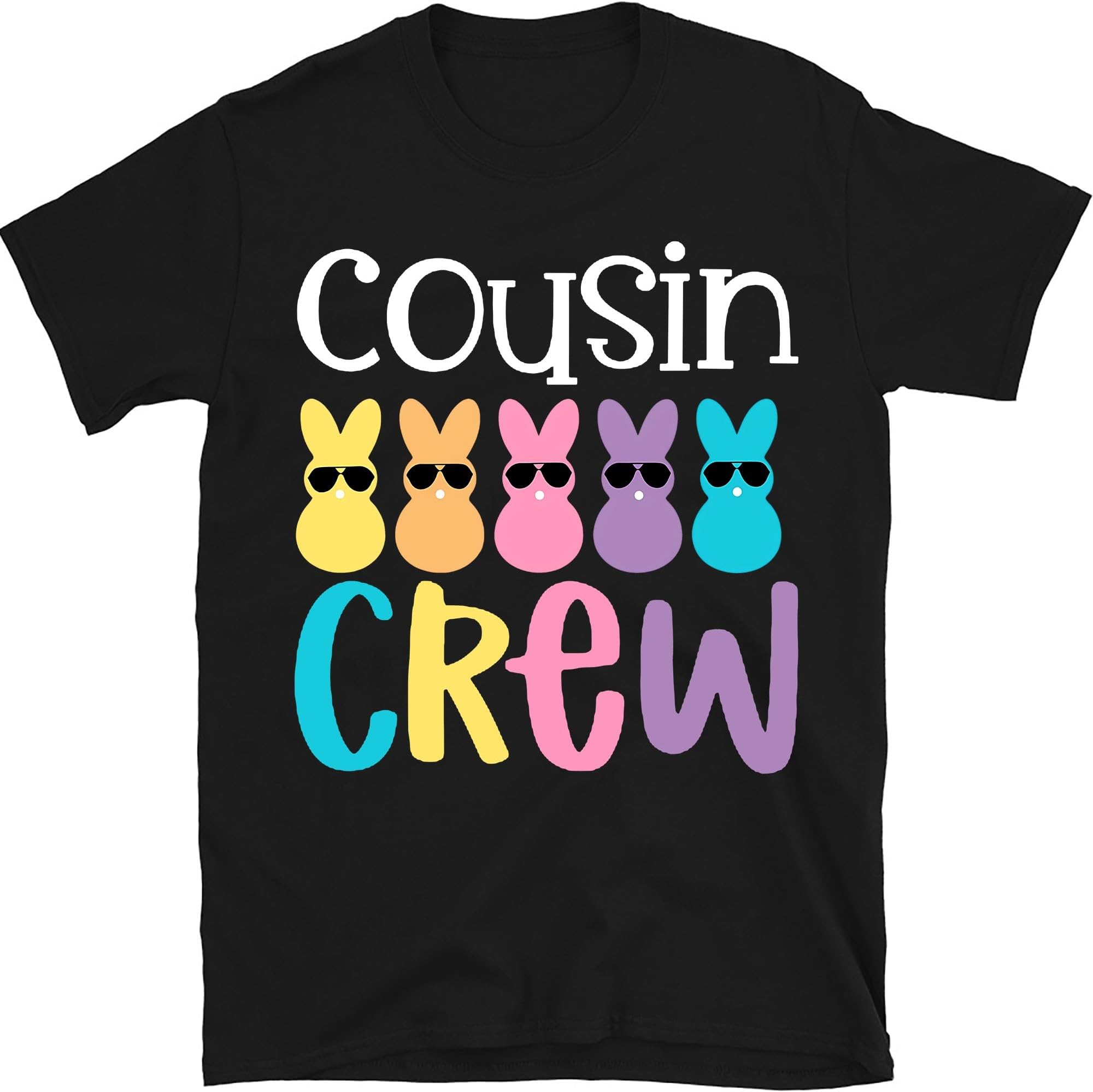 Cousin Crew Easter Shirt, Bunny with Glasses, Cousin Crew Gift, Happy Easter Shirt, Easter Matching Shirt, Easter Family Bunny Shirt, Easter Family Shirt