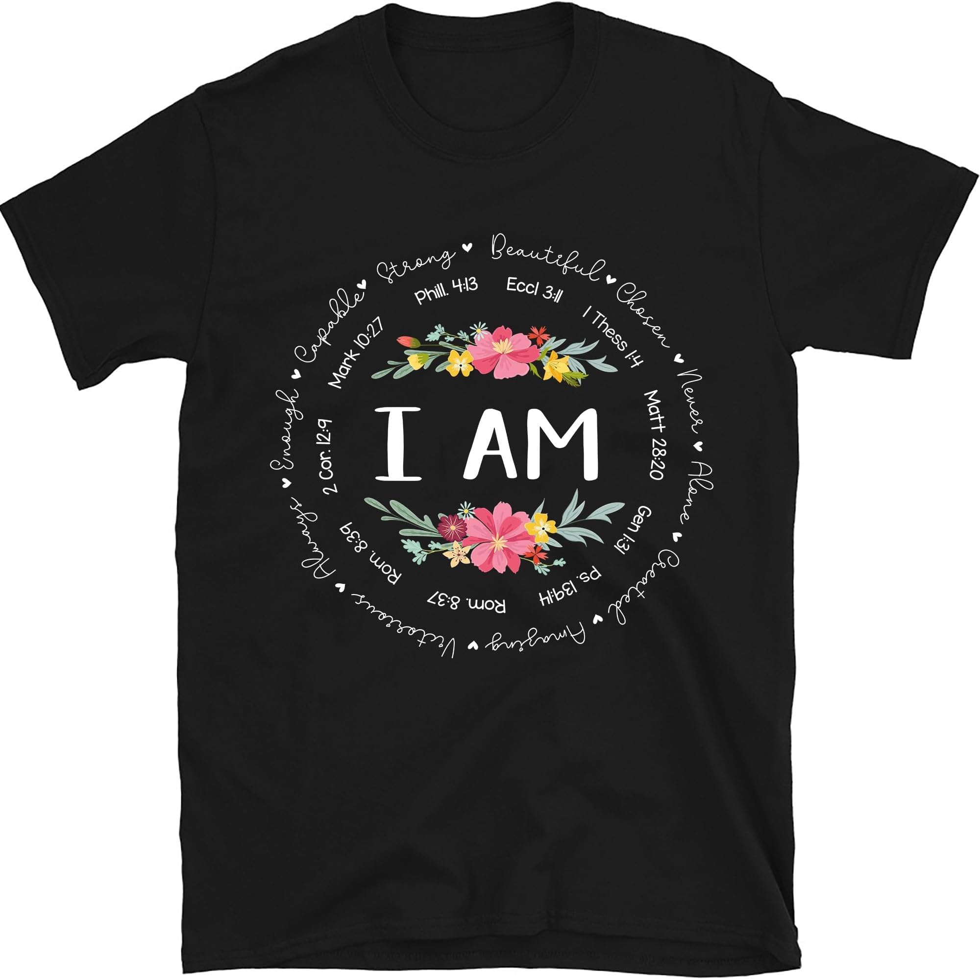 I Am Strong Inspiration Shirt, Woman Christian Shirt, Bible Verse Shirt, Motivational Tee, Christian Gift Shirt