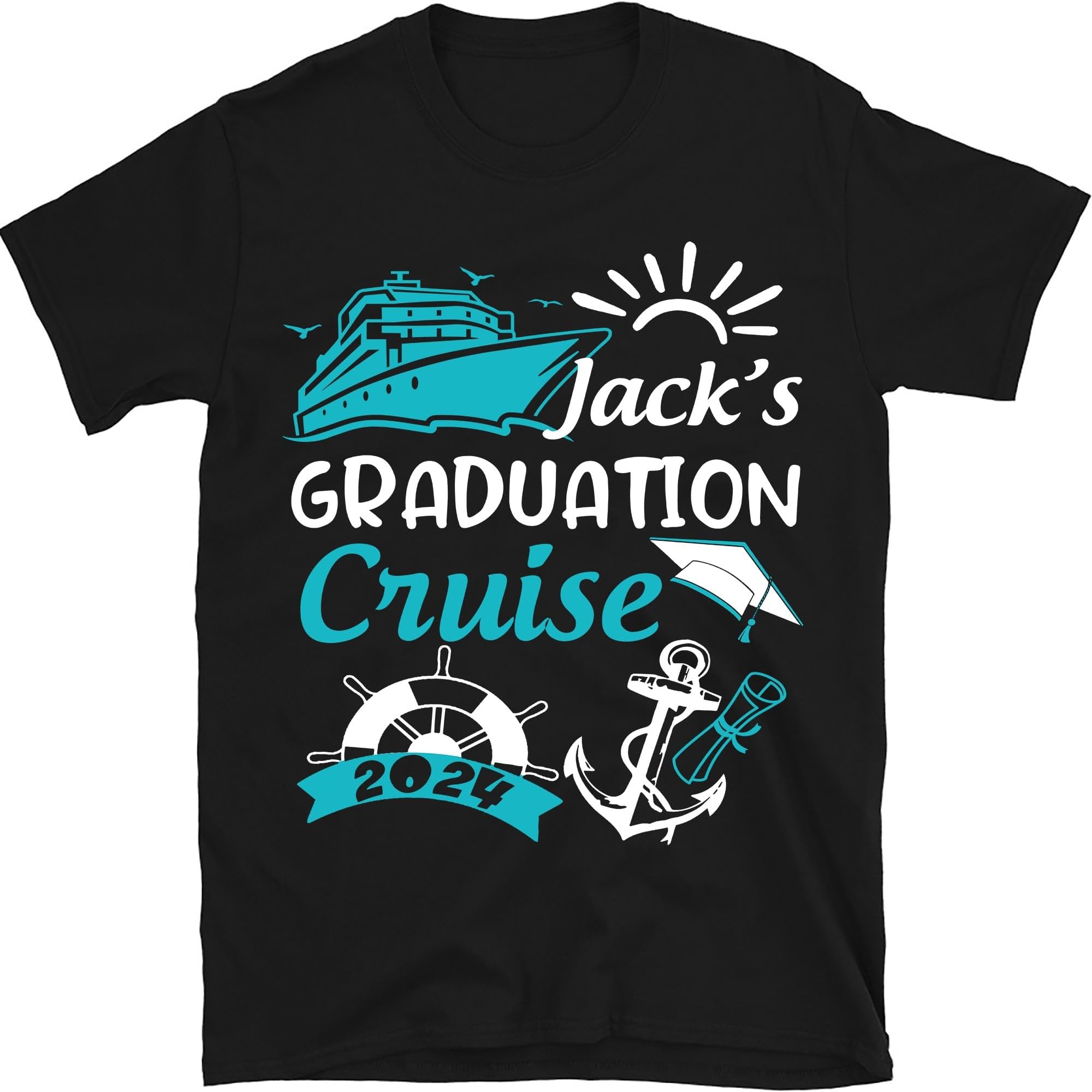 Graduation Cruise 2024 Shirts, Graduation Shirt for Women,Summer Ship Trip Tee, Graduation Vacation 2024, Cruise Shirt
