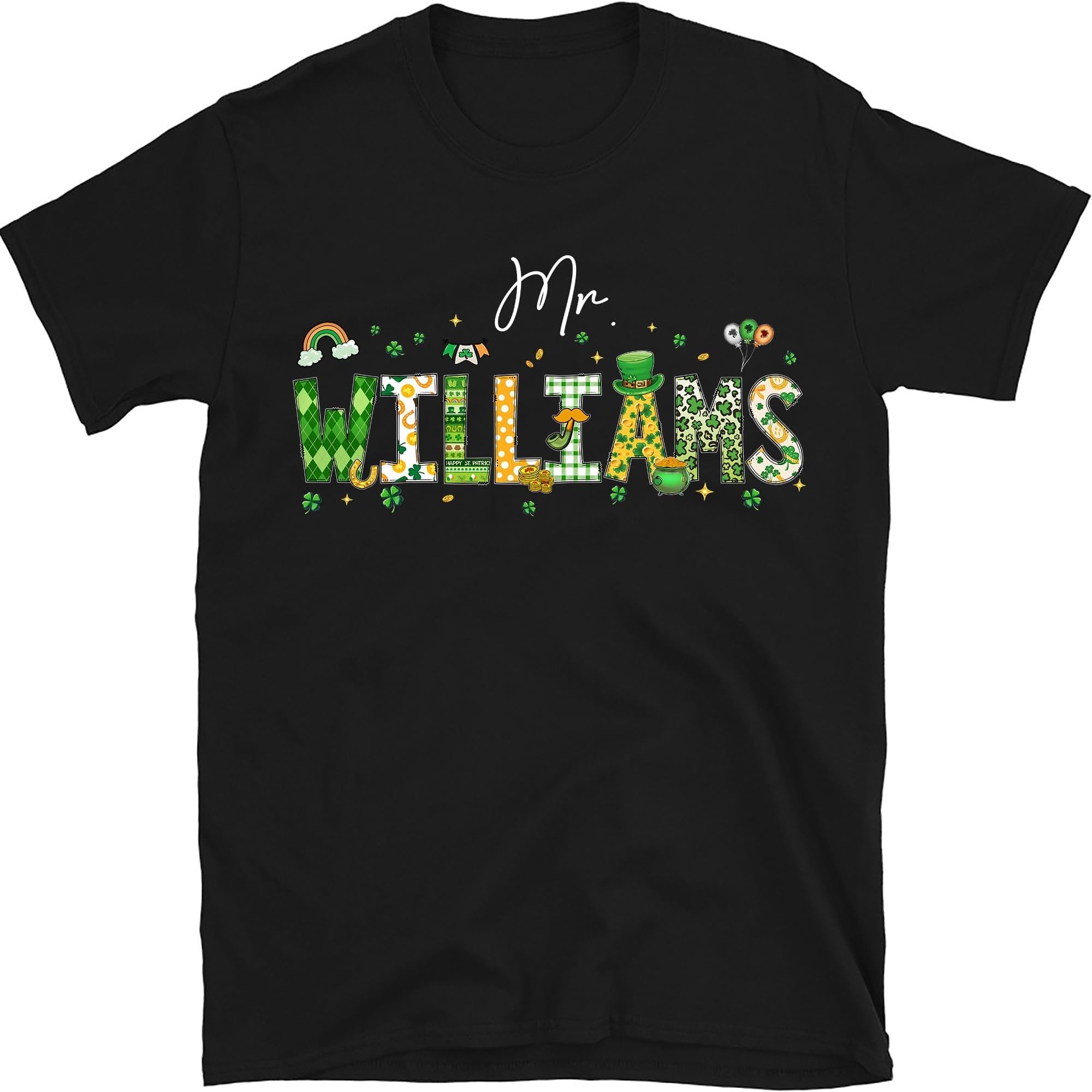 Personalized St Patricks Name Shirt, Custom Irish Matching Family Shirt, Happy St Patricks Shirt, St Pattys Day Gift
