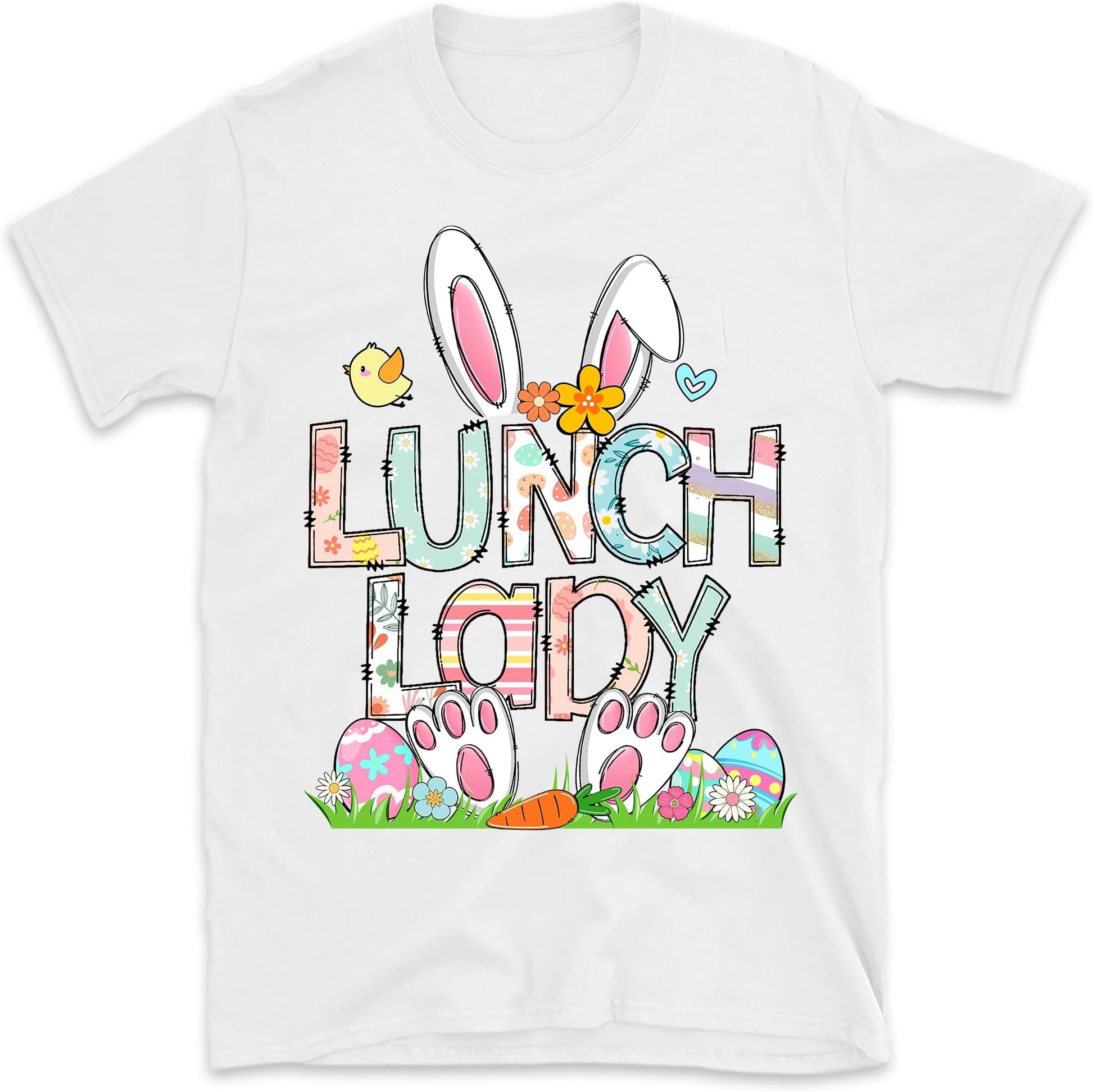 Lunch Lady Bunny Shirt, Cute Easter Lunch Lady Shirt, Easter Cafeteria Worker Gift, Lunch Lady Easter Shirt, Lunch Squad Shirt