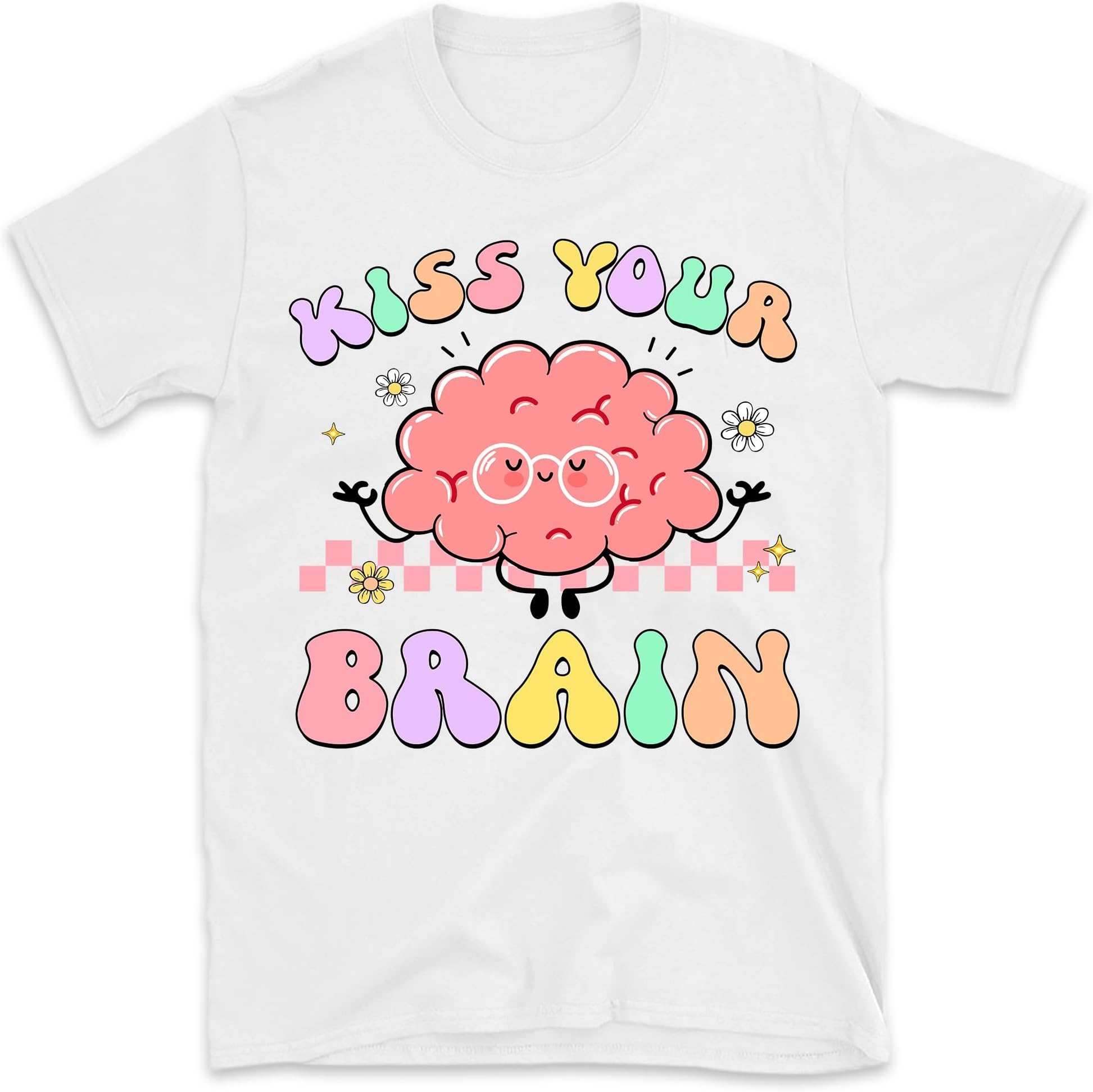 Kiss Your Brain Sweatshirt, Groovy Teacher Shirt, Retro Teacher Shirt, Educator Shirt, Back To School Shirt, Vintage Teaching Shirt