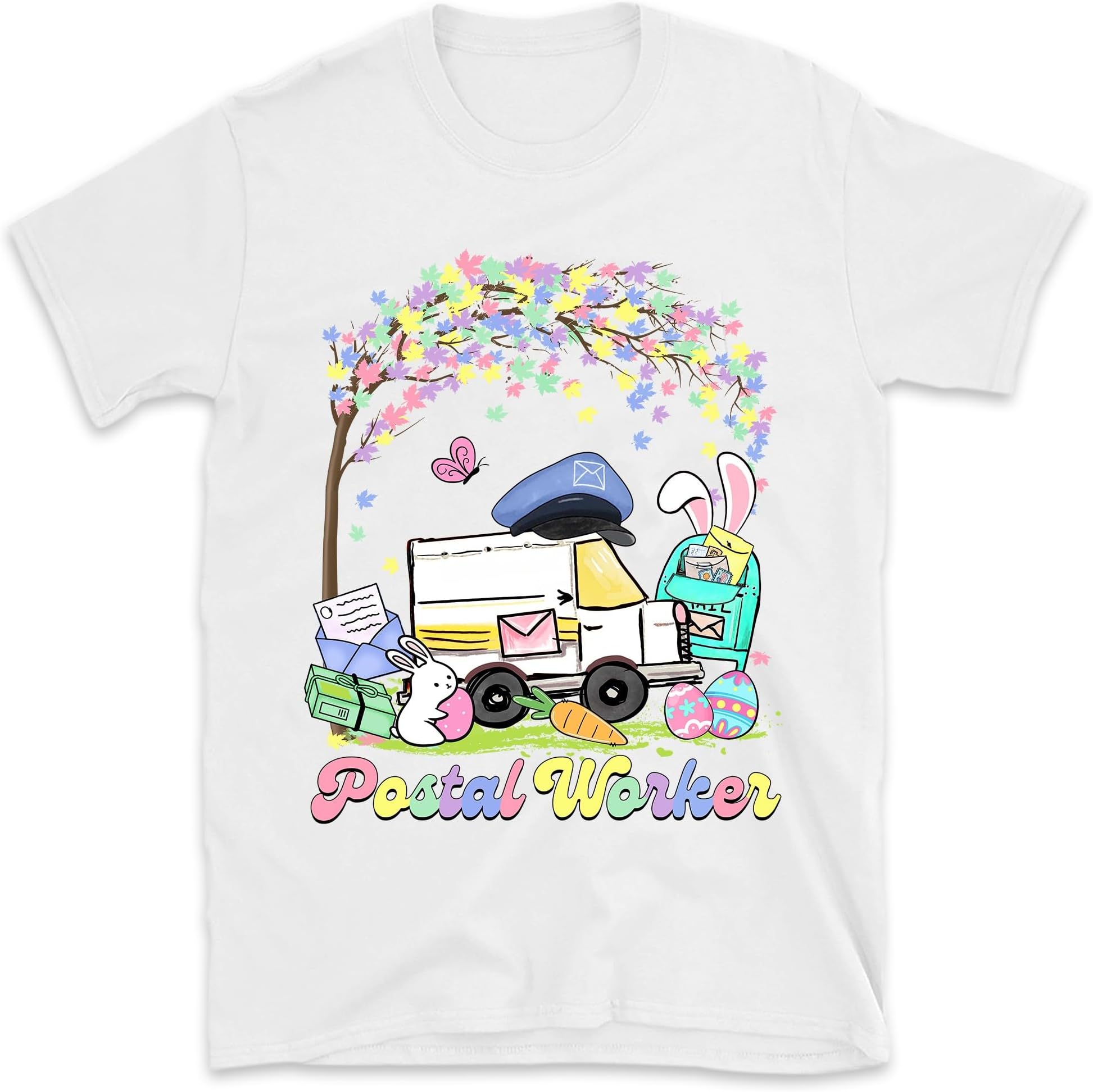 Easter Postal Worker Shirt, Postal Worker Easter Shirt, Mail Carrier Shirt, Postman Mail Lady Shirt, Post Office Shirt, Small