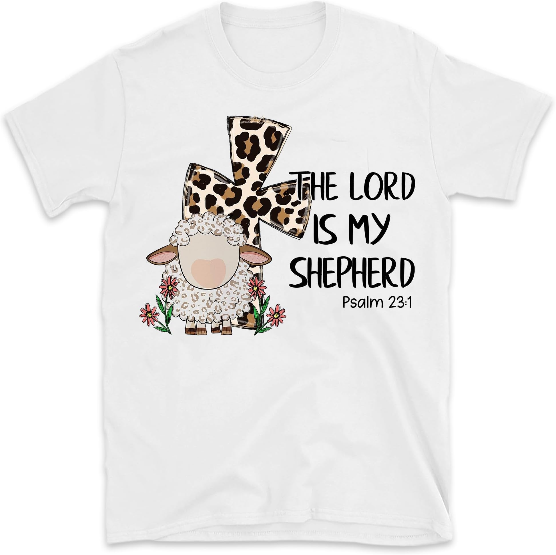 The Lord is My Shepherd Shirt, Easter Day Shirt, Lord's Prayer Shirt, Gift for Easter Day, Christian Easter Shirt, Religious Shirt, Small