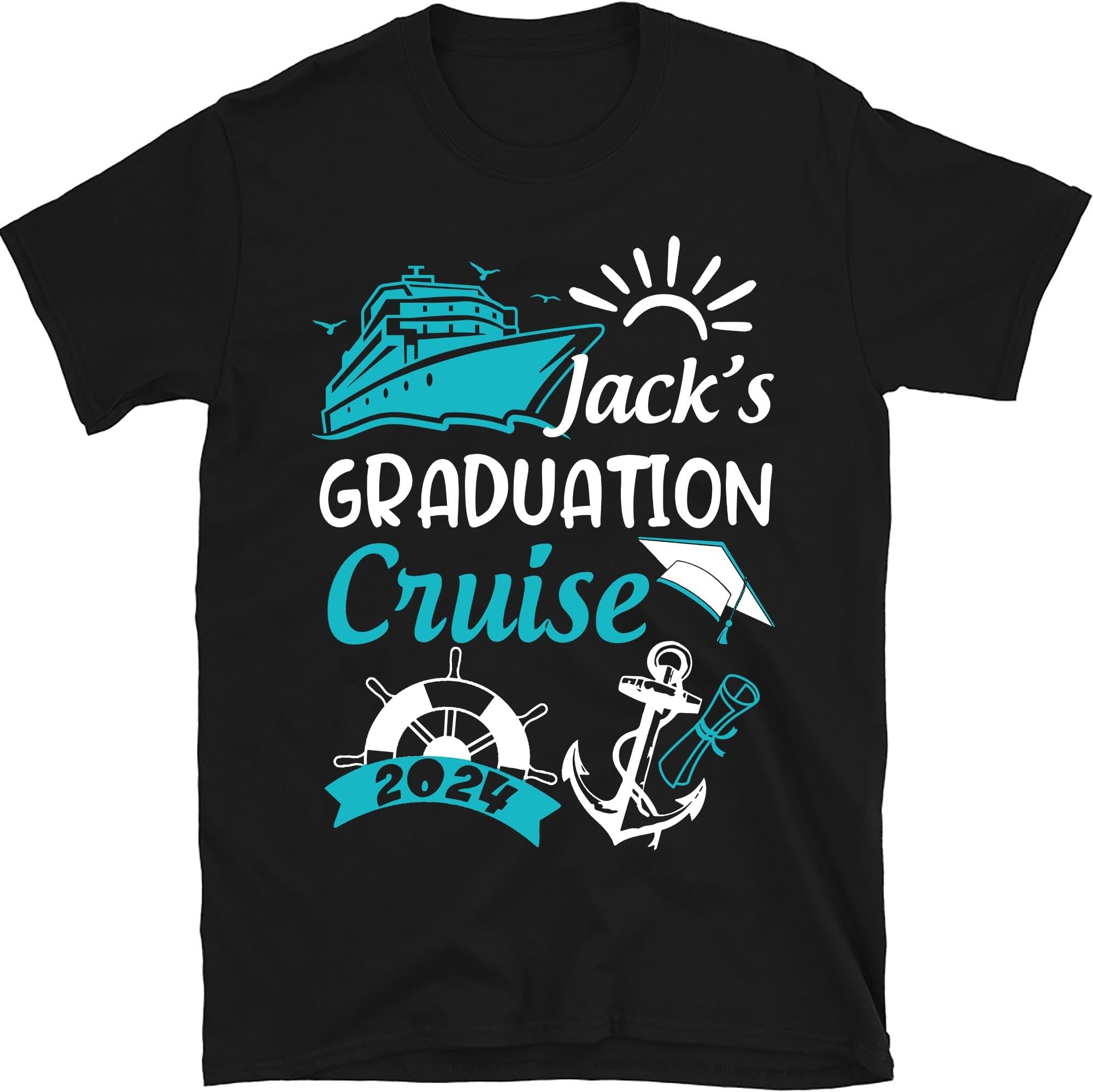 Graduation Cruise 2024 Shirts, Graduation Shirt for Women,Summer Ship Trip Tee, Graduation Vacation 2024, Cruise Shirt, Summer Ship Trip Tee
