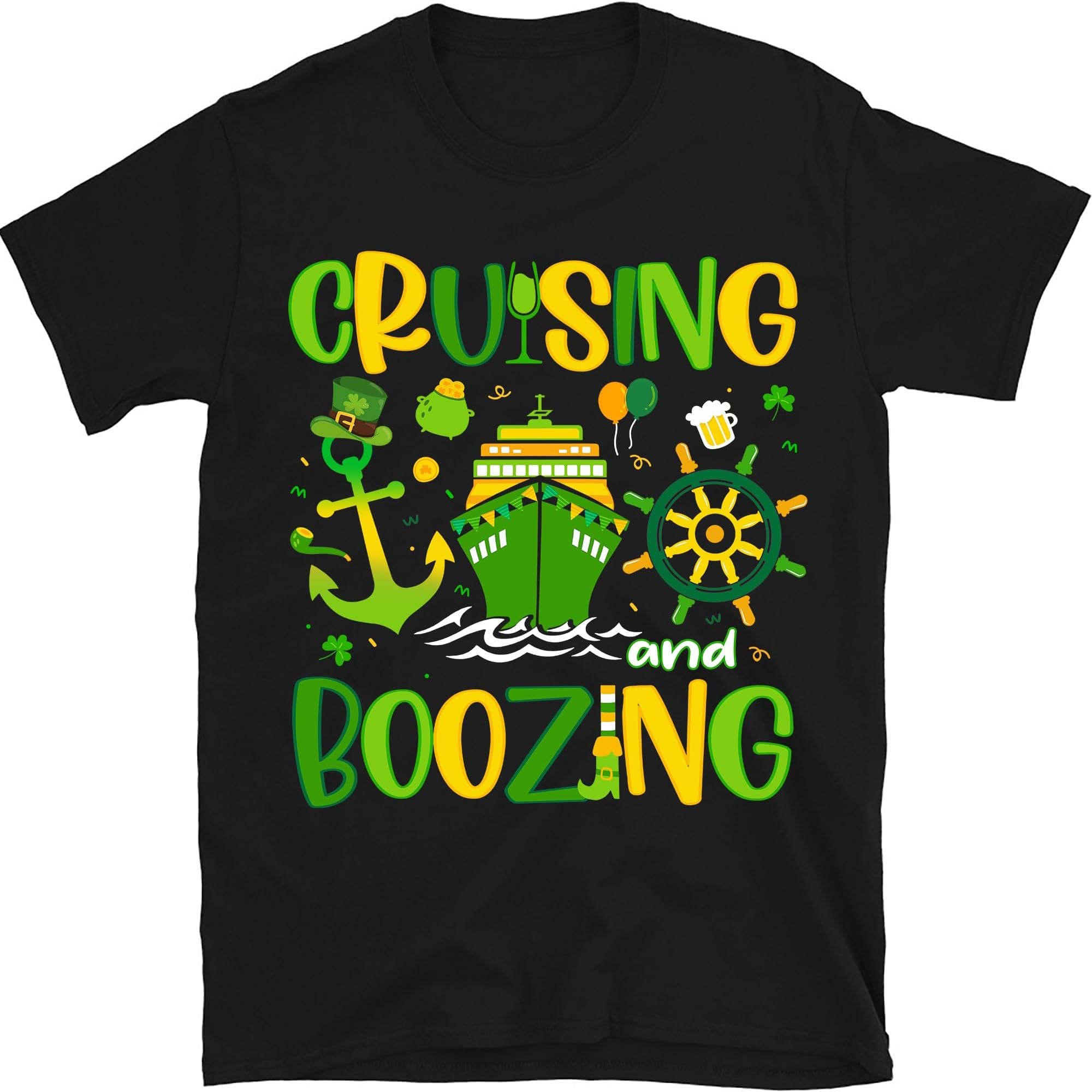 Cruising and Boozing St Patrick's Day Shirt, Saint Patty's Cruise Squad Shirt, Family Cruise Shirt, Cruise Matching Tee