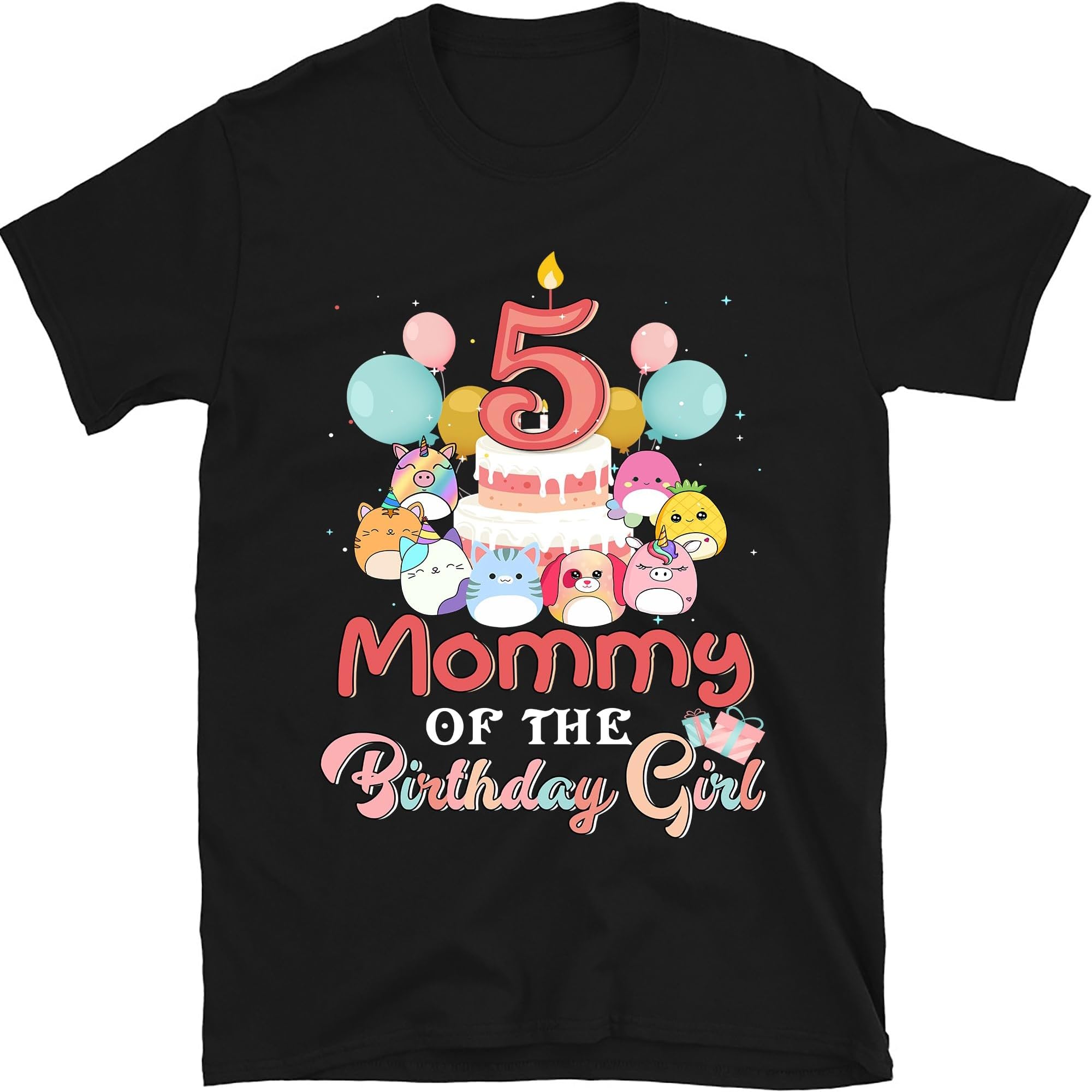 Personalized Birthday Girl Shirt, Custom Family Birthday Shirt, Family Birthday Matching Shirt, Party Shirt, Squish Birthday Tshirt