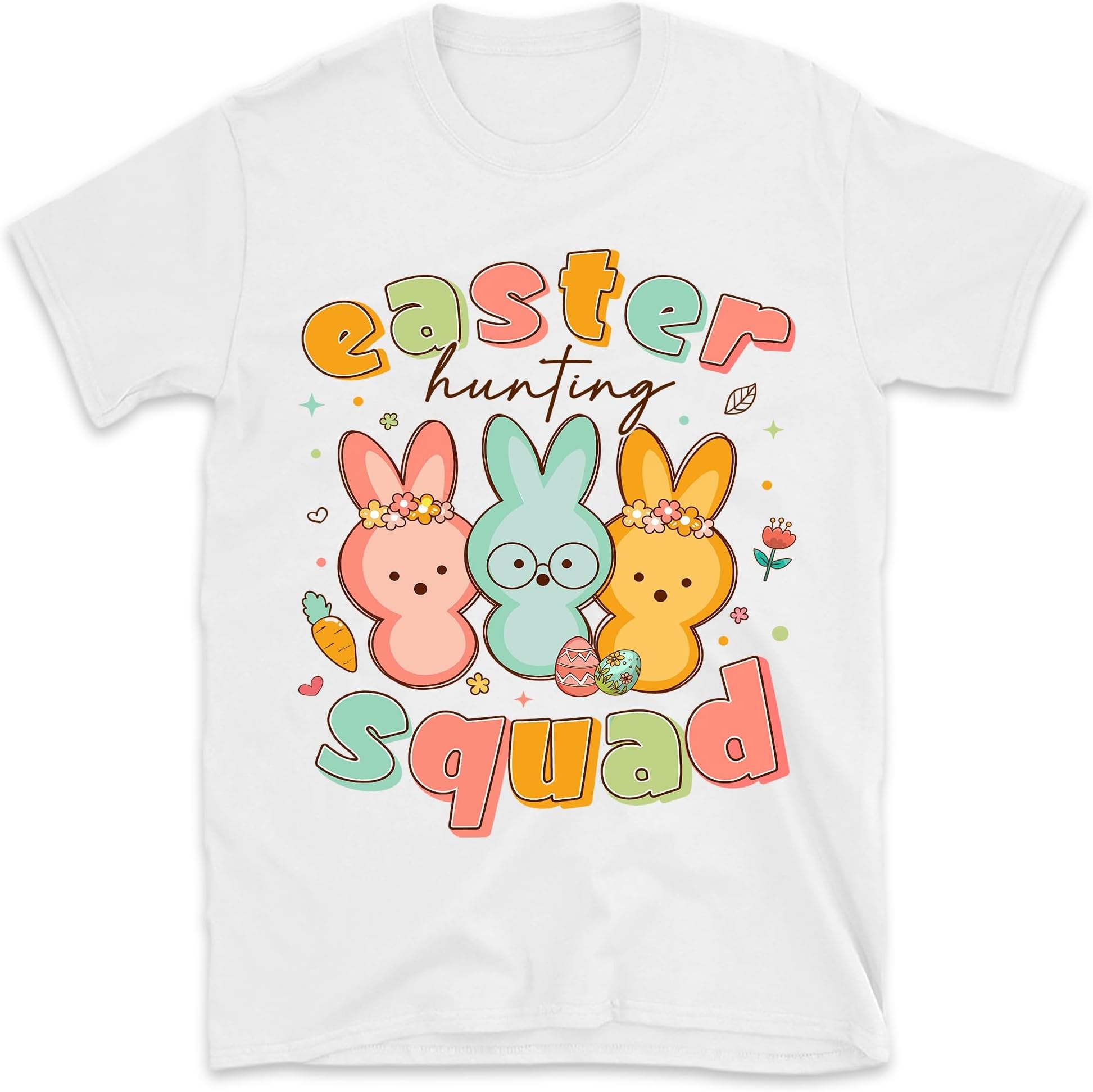 Easter Hunting Squad Shirt, Easter Bunny Shirt, Easter Party Shirt, Kids Easter Shirt, Easter 20240Shirt, Happy Easter Shirt
