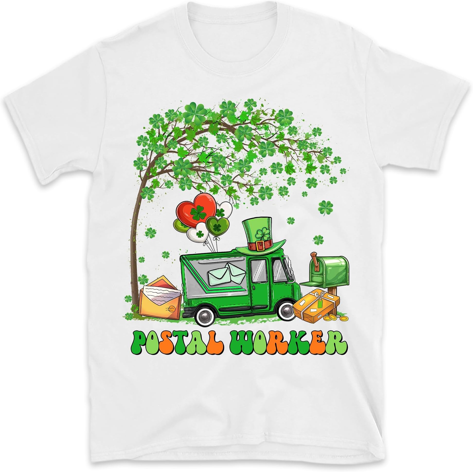 Postal Worker St Patrick Shirt, One Lucky Postal Worker Shirt, Mail Carrier Shirt, Postman Mail Lady Shirt, Post Office St Patrick Day Gift