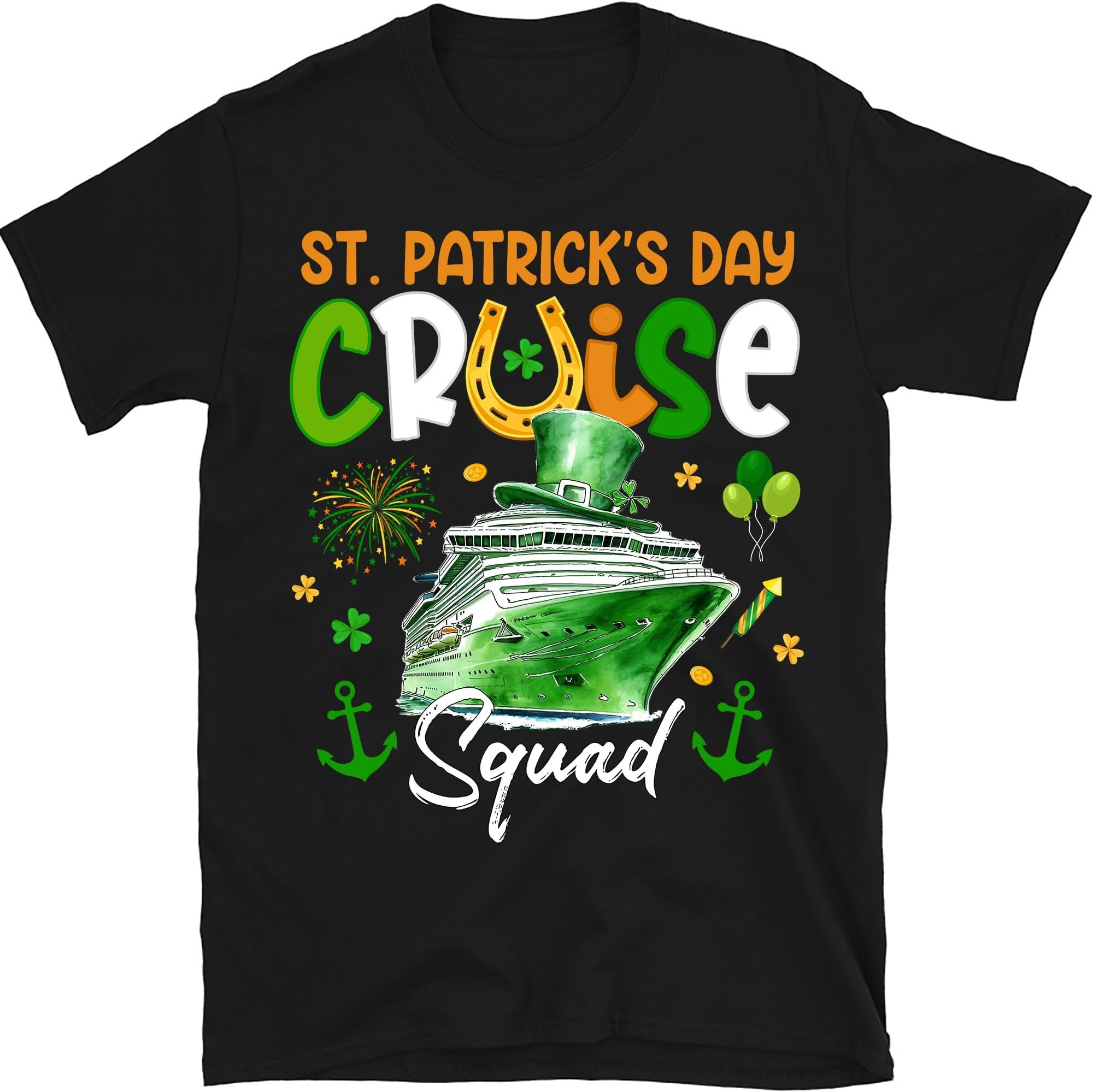 St Patrick's Day Cruise Shirts, St Paddy's Cruise Squad 2024, Saint Paddy's Day Cruising Tshirts, Cruising Crew, Shenanigans Cruising Matching Tee