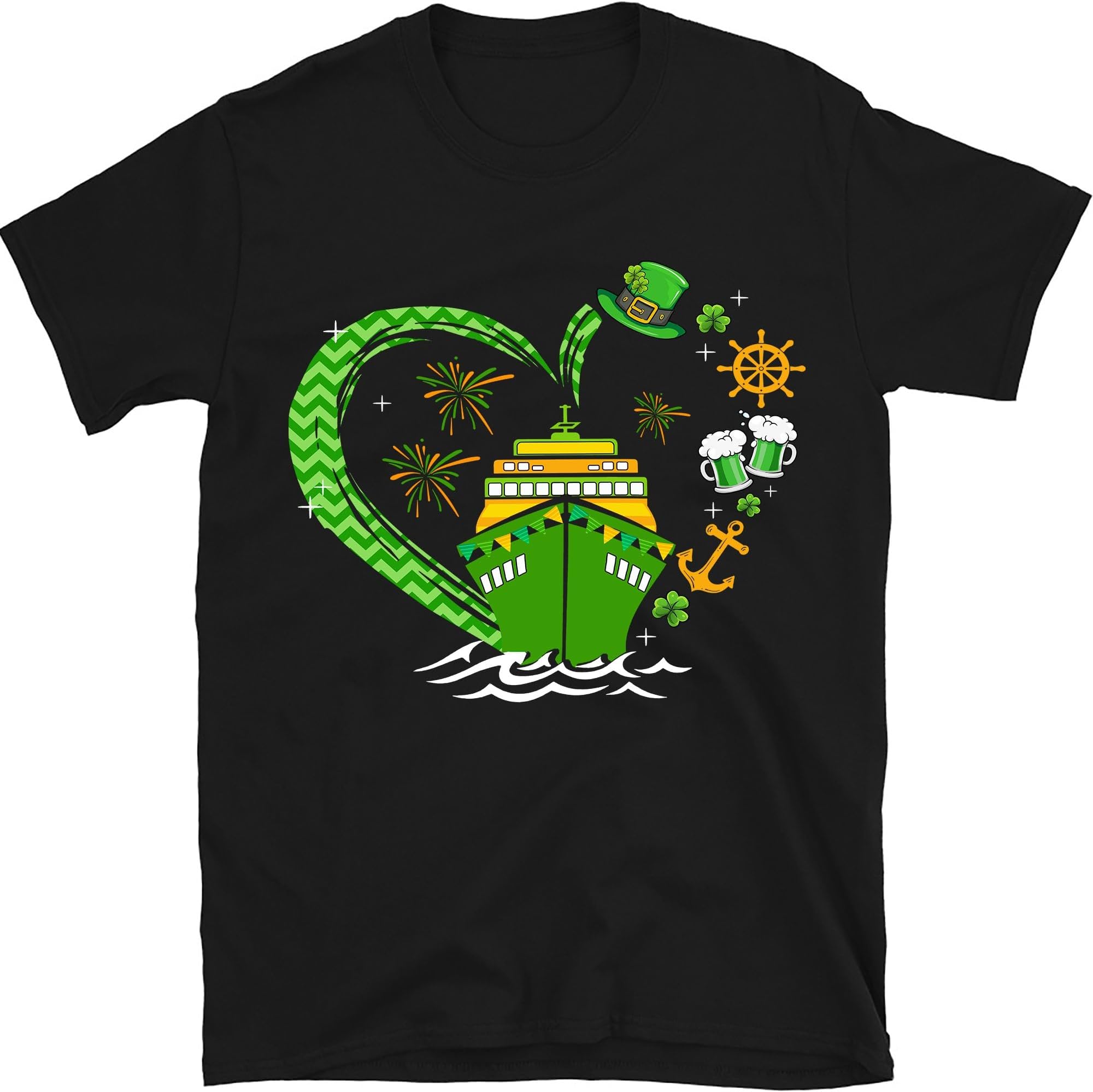 Cruise Heart Clover St Patrick's Day Shirt, Family Cruise Matching Shirt, Patricks Day Cruise Squad Shirt, St Patrick's Cruising, Irish Celebration Shirt, Small