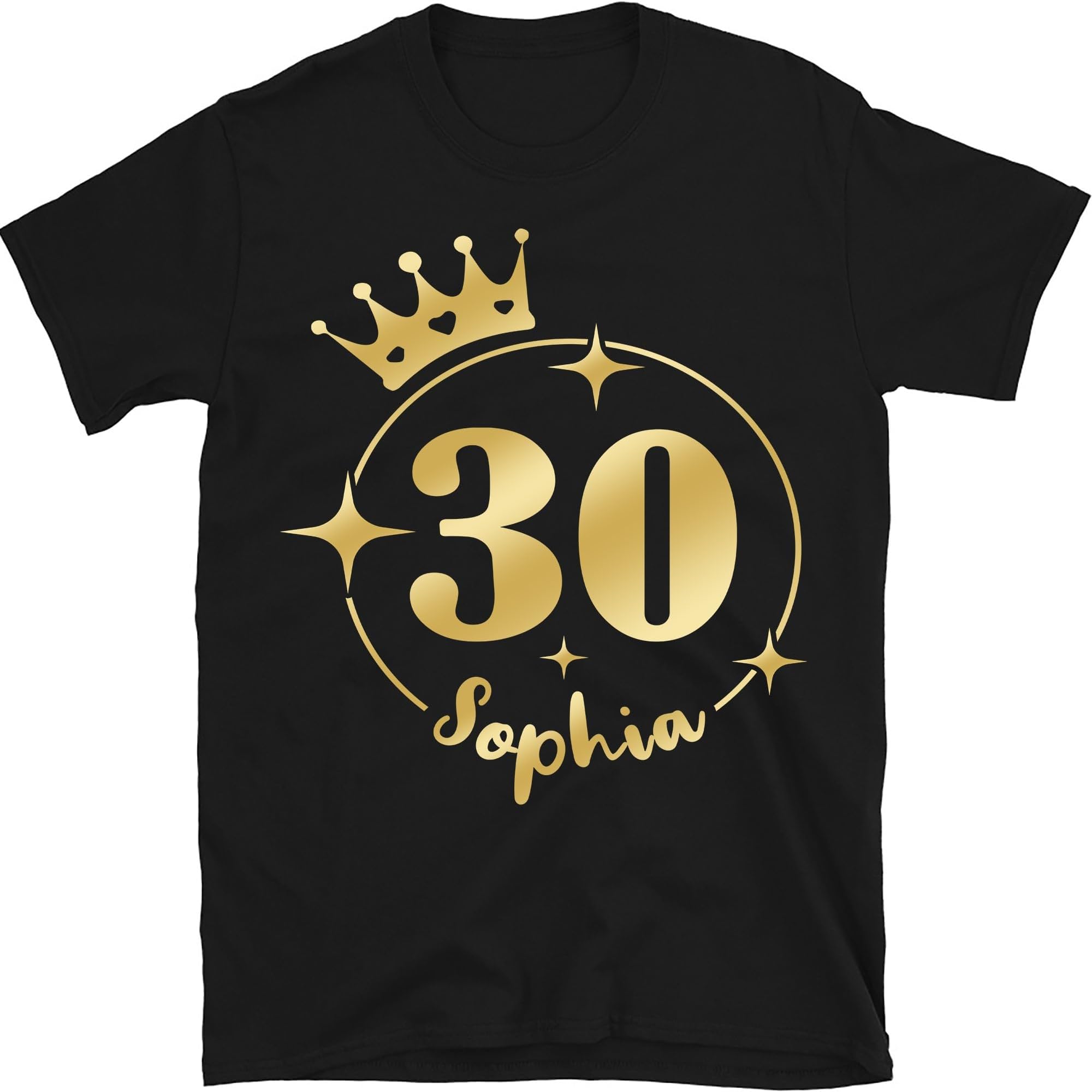 Personalized Birthday Queen Shirt, Custom Name with Age Birthday Shirt, Birthday Queen Gift, Customized 30th Birthday Shirt