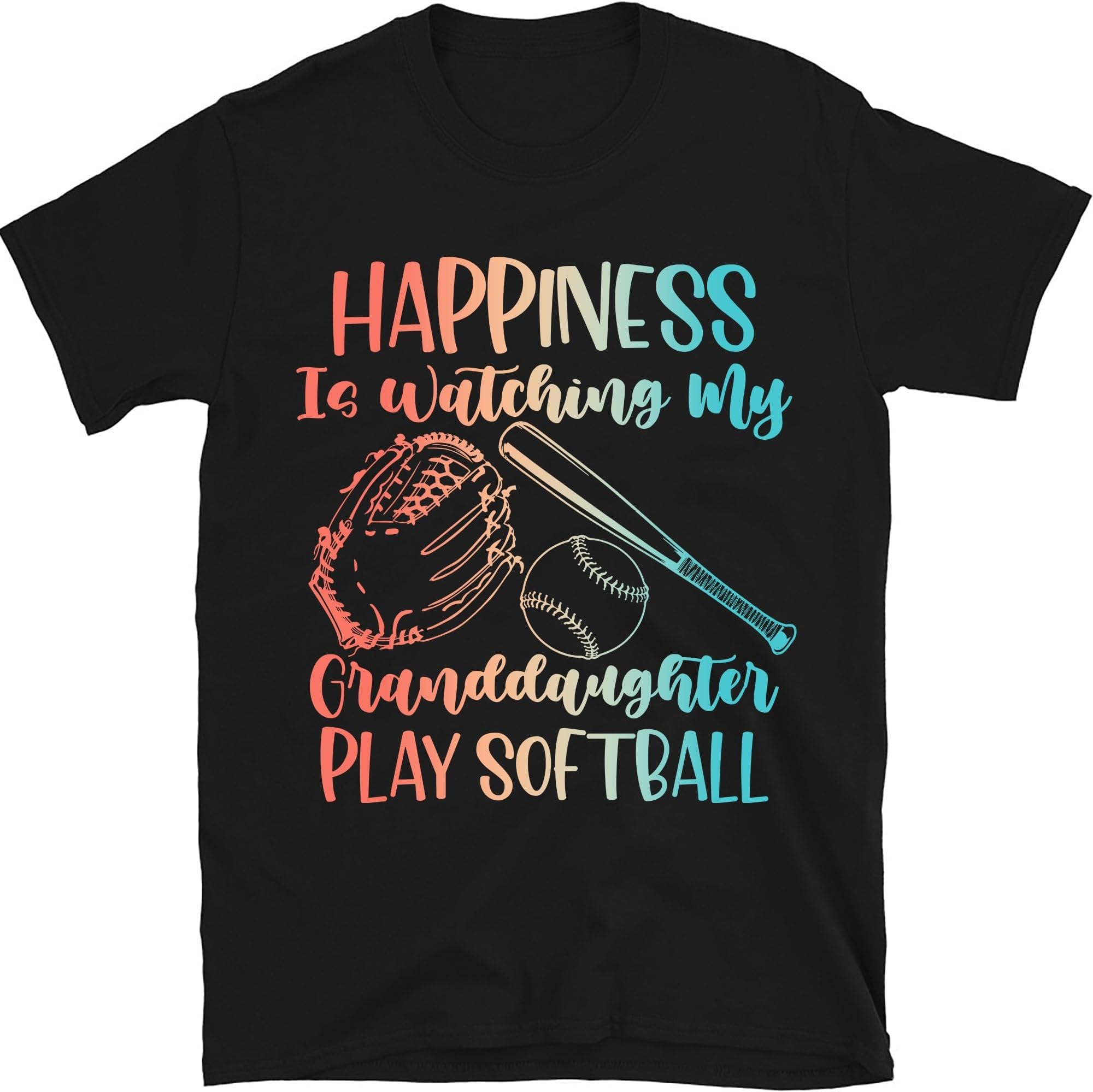 Happiness is Watching My Granddaughter Play Softball Shirt, Softball Shirt, Softball Grandma Shirt Gift Copy