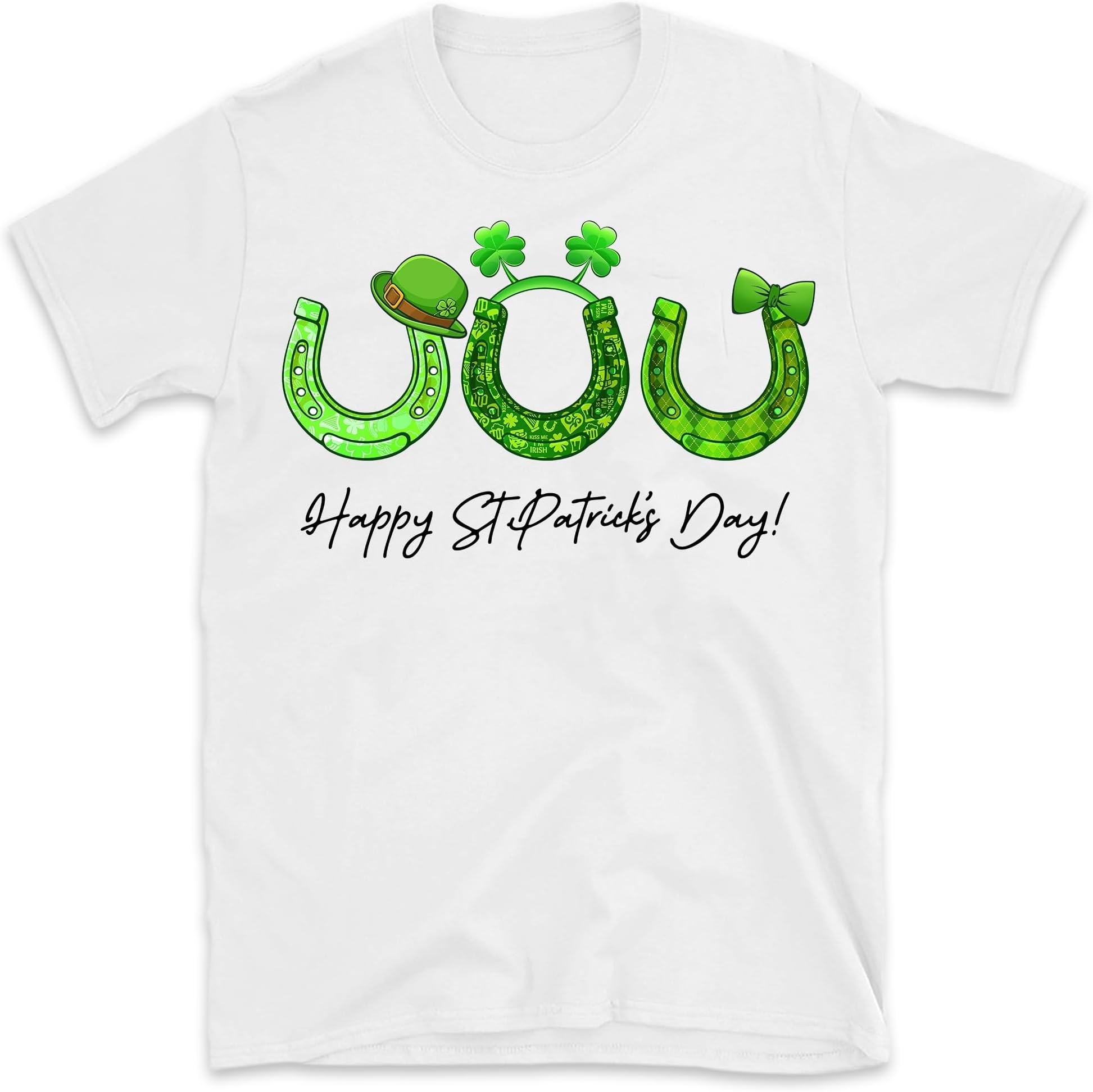 Funny Horse St Patricks Day Shirt, Leprechaun Horse Riding Animal Lover Farmer St Patrick's Day Shirt, Small