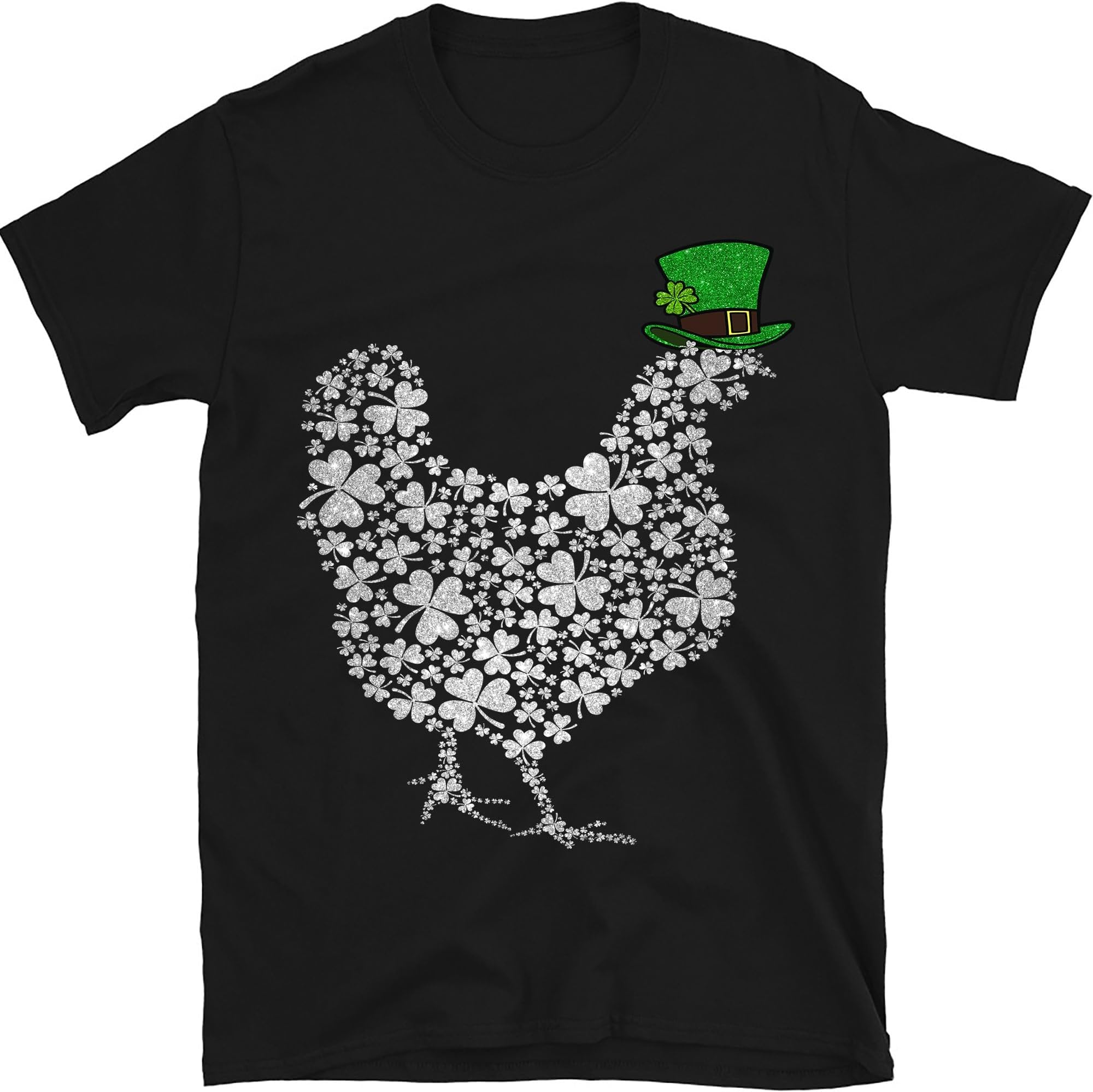 St Patrick's Day Chicken Shirt, Chicken St Patrick's Day Shirt, Shamrock Chicken Shirt Gift for Chicken Lover, Small
