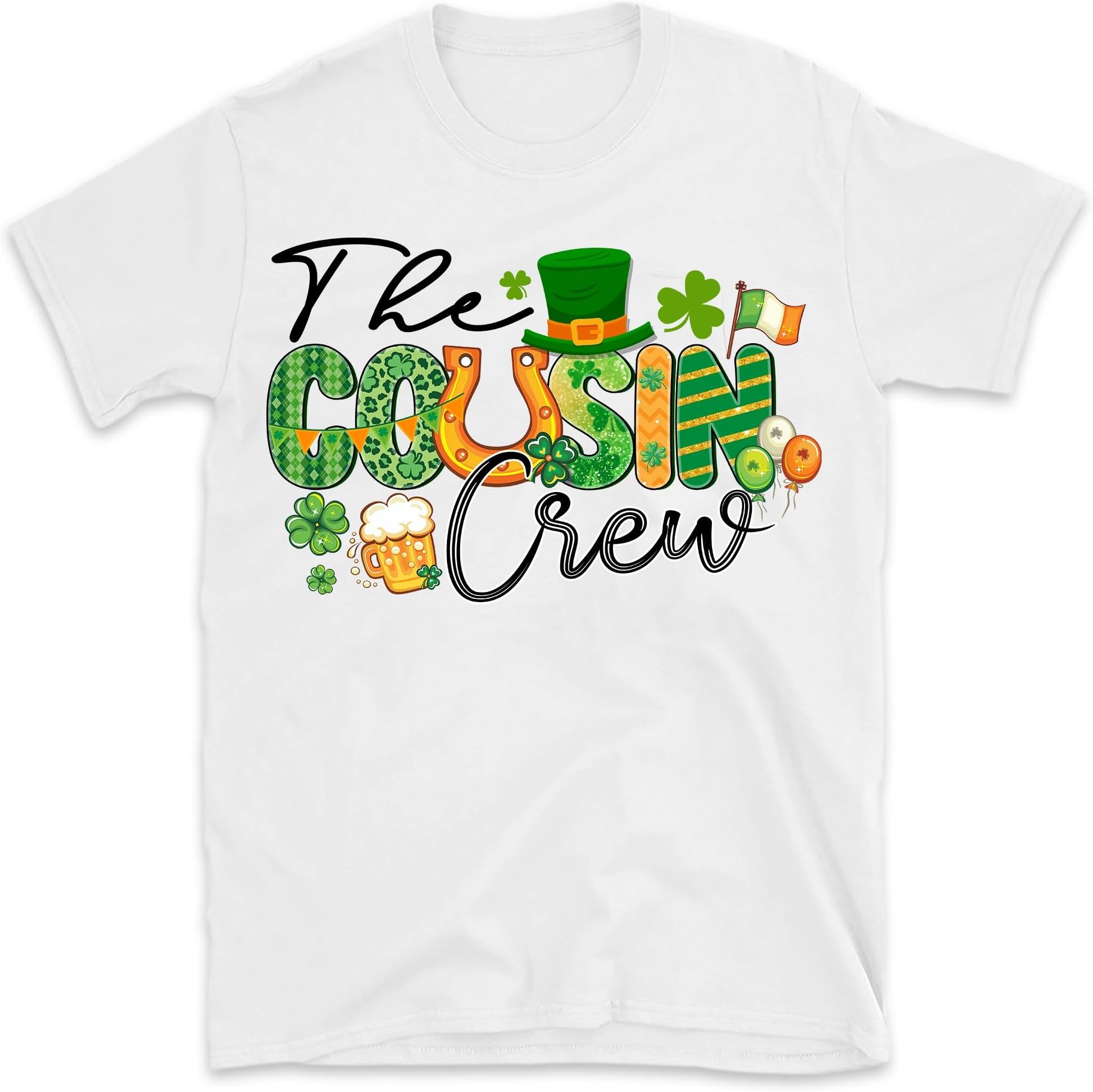 The Cousin Crew St Patricks Day Matching Kids Shirts, Cousin Squad Shirt, St Patrick's Day Cousins Shirt, St Patricks Day Gift, Family Matching Shirt