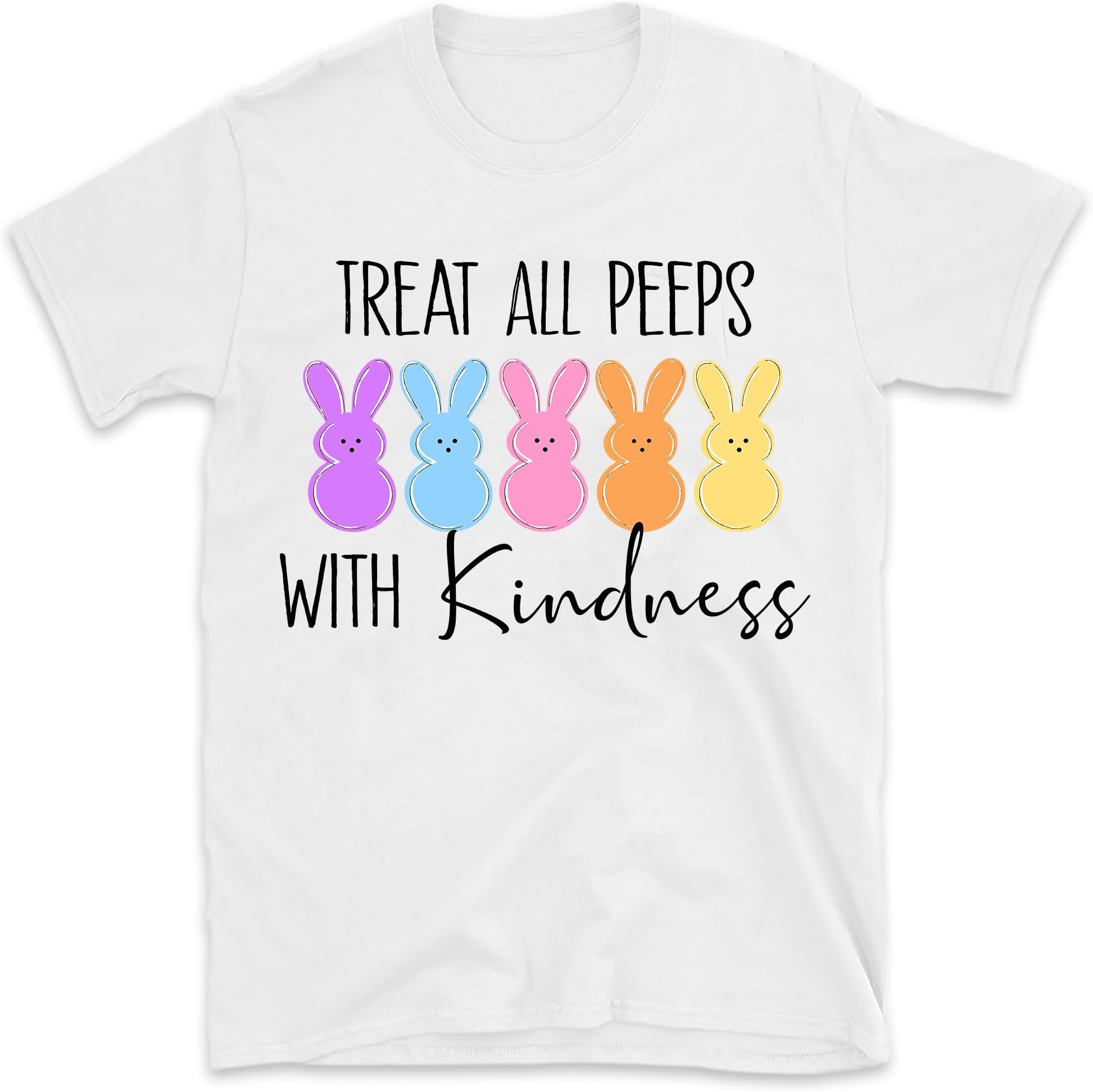 Treat All Peeps with Kindness Shirt, Teachers Easter Shirt, Easter Gift for Teacher, Teachers Easter Day, Teacher Bunny Shirt Gift, Small