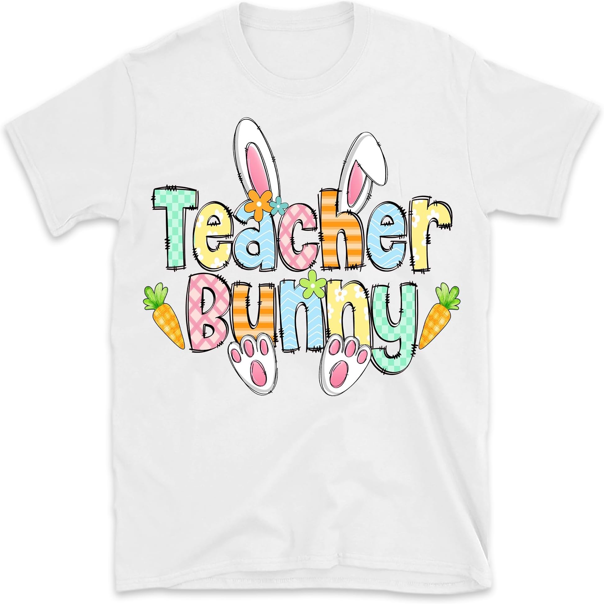 Teacher Bunny Shirt, Easter Teacher Shirt, Teacher Easter Shirt, Happy Easter Shirts Women, Easter Day Tshirt