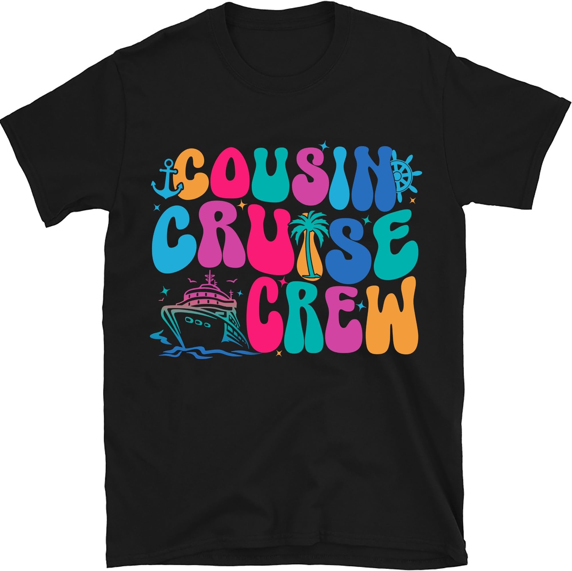 Groovy Cousin Cruise Crew Shirt, Vacation Cousin Crew, Matching Cousin Shirts, Beach Cousin Vacation Shirt, Funny Vacation Tee, Family Cruise Gift