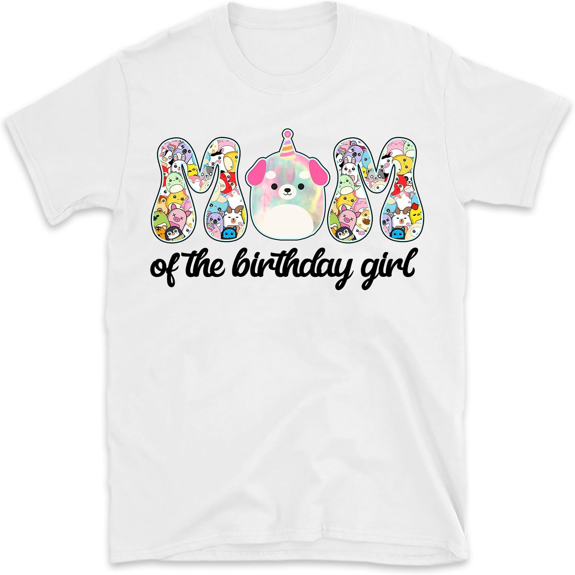 Personalized Birthday Girl Shirt, Custom Squish Marshmallow Birthday Girl Tees, Birthday Squish Shirt, Squish Birthday Girl Shirt