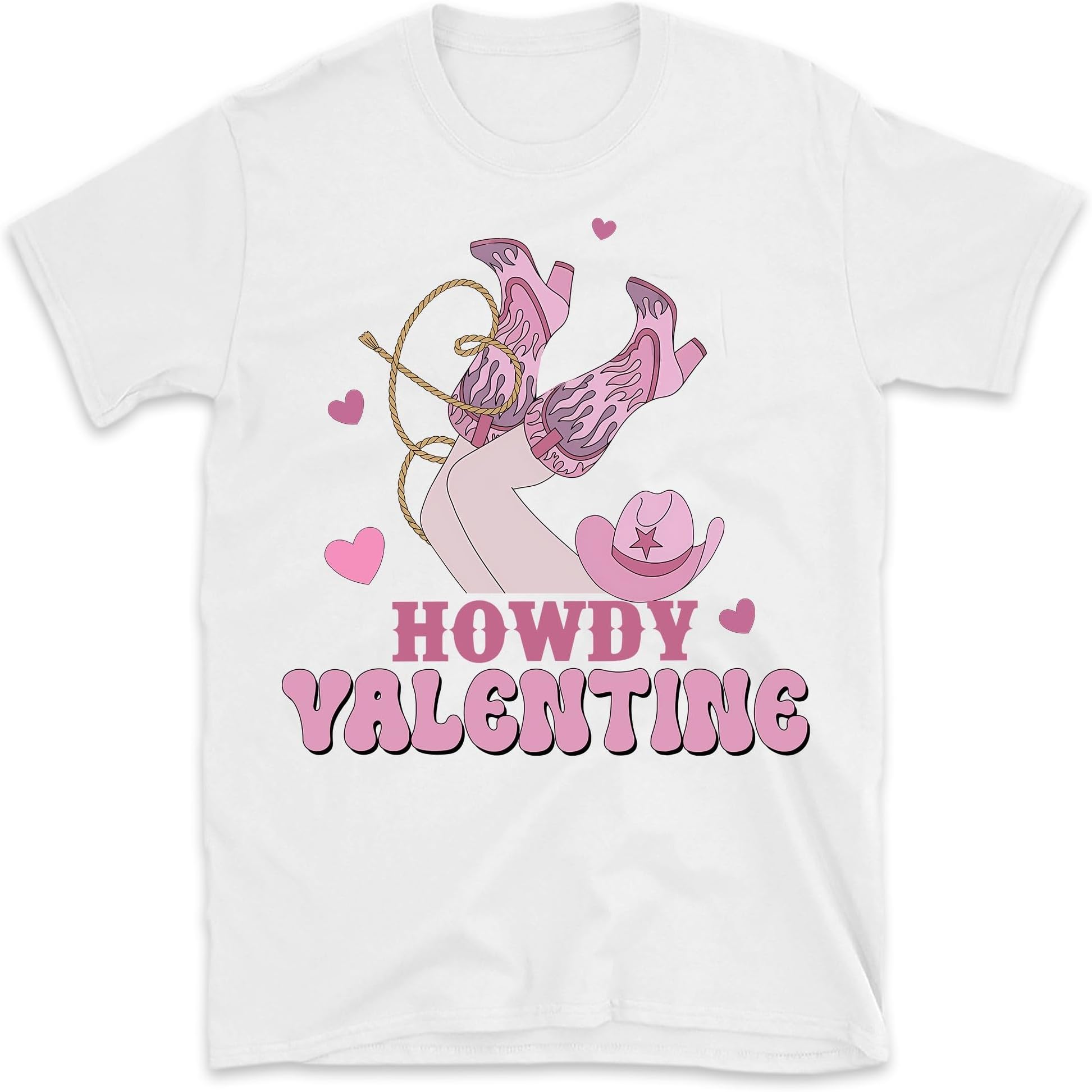 Western Valentine Shirt, Cowgirl Valentine T-Shirt, Valentine Shirt for Women, Cowgirl Shirts, Groovy Valentine T-Shirt