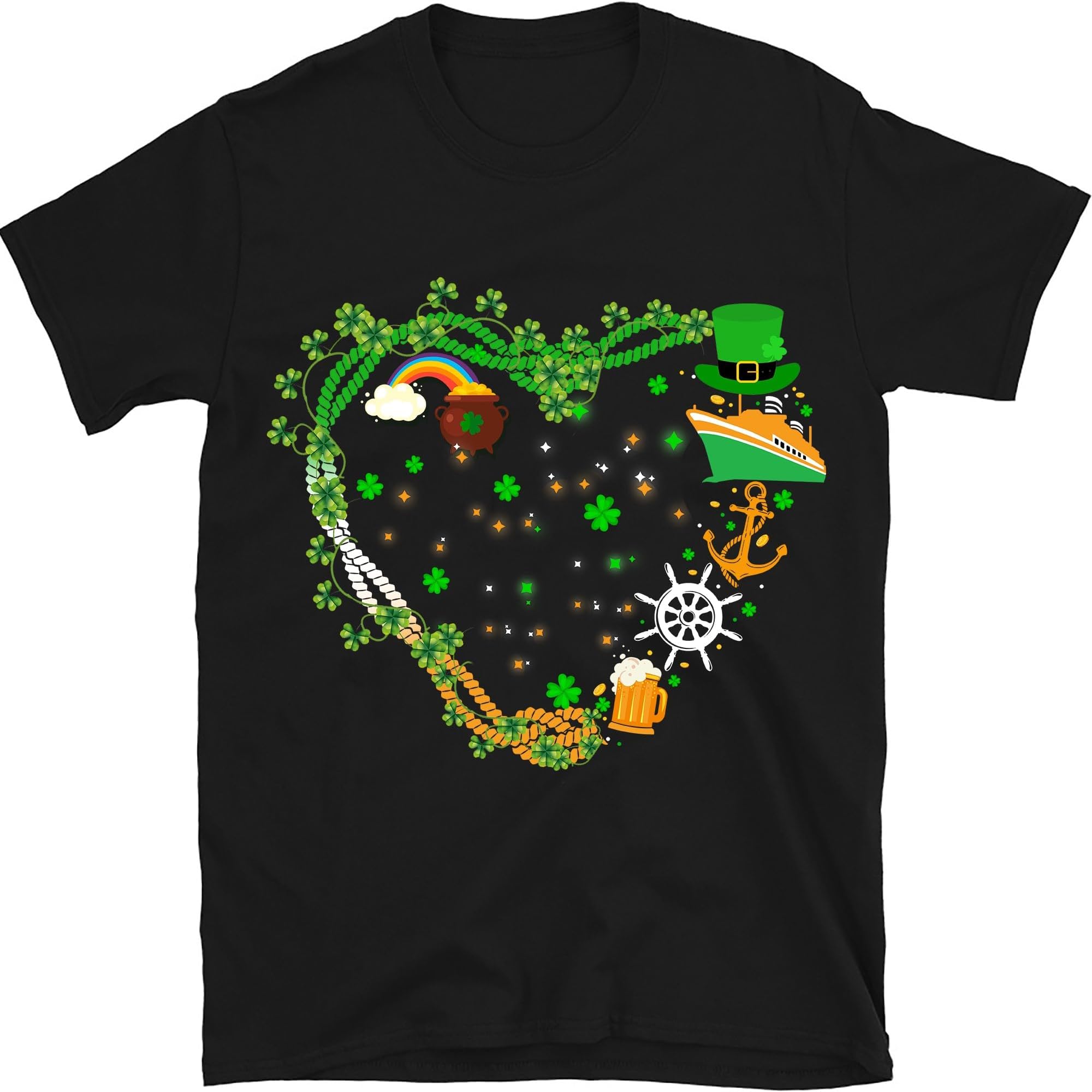 St Patricks Cruise Distressed Heart Shirt, Cruise Life Shirt, St Patricks Day Cruise Vacation Tee,Family Cruise Matching Shirt, Cruise Squad Shirt, Small