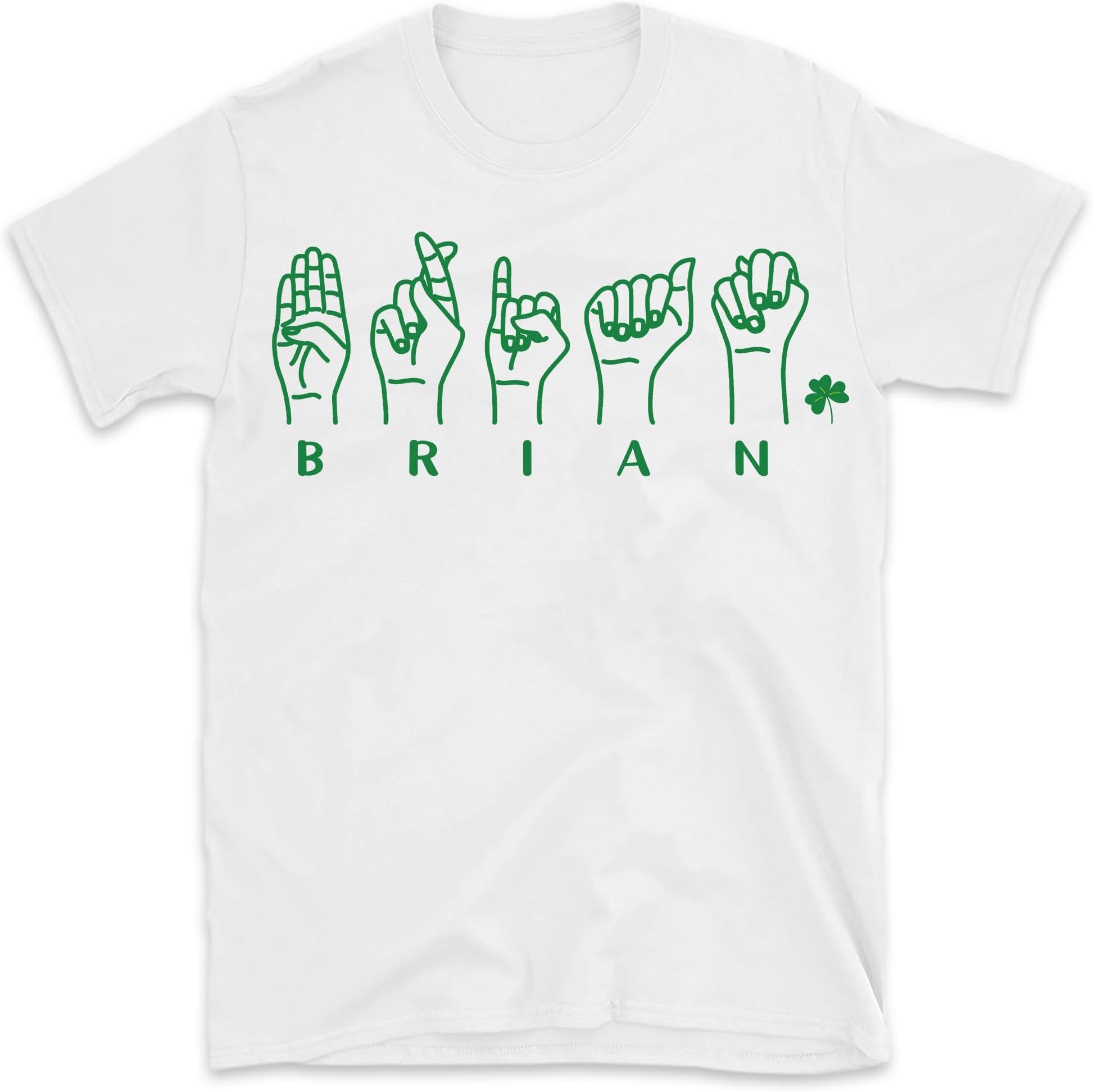 Custom Name Sign Language Shirt, Patrick's Day Custom Name ASL Shirt, ASL Lucky Shirt, ASL St Patrick Shirt, Small