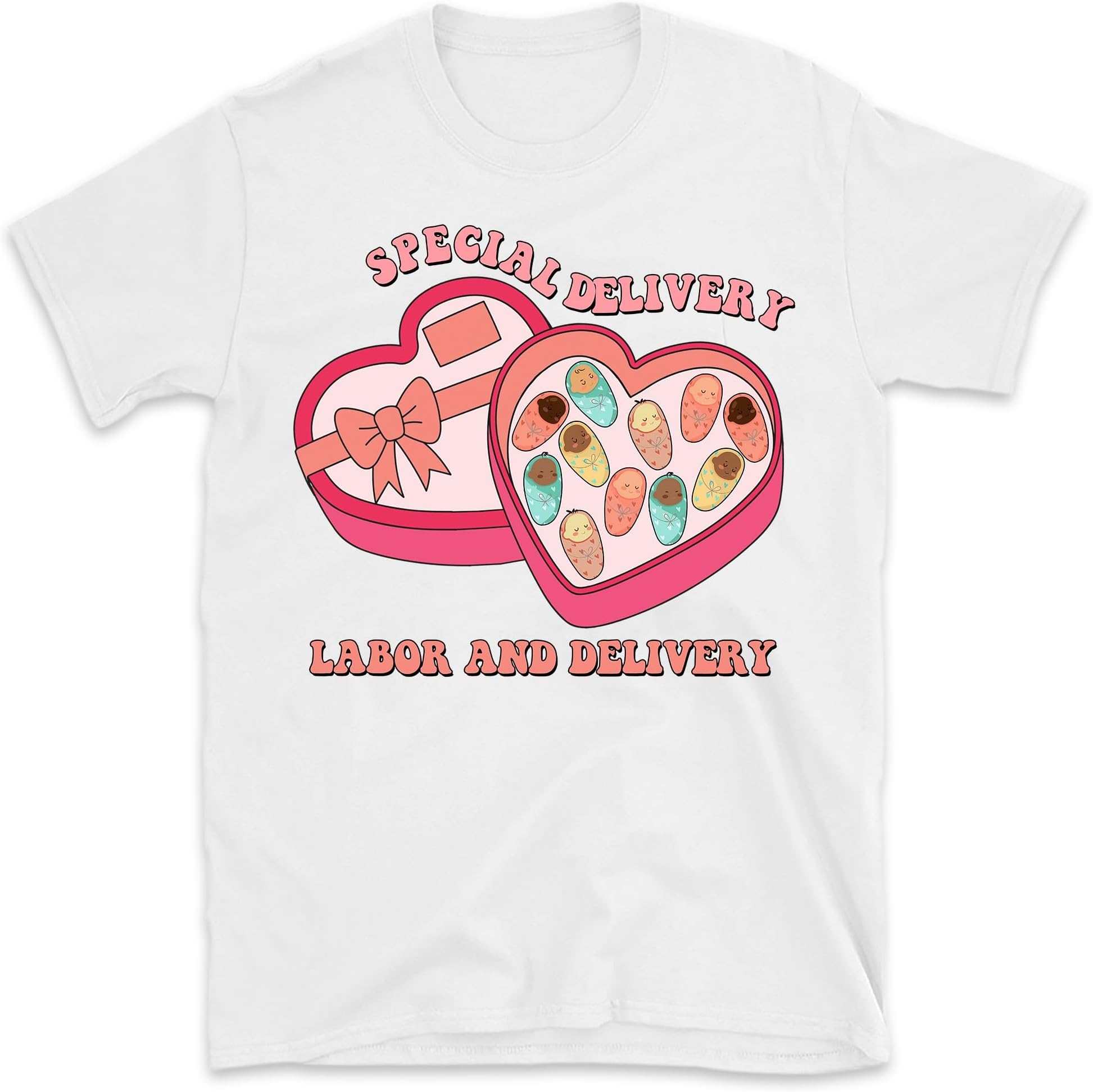 L&D Valentine's Day Shirt, Labor and Delivery Nurse Rn Aide Tech Valentine Tshirt, OB Obstetrics Midwife RNC-OB Vday Gift, Sweet Hearts Tee, Small
