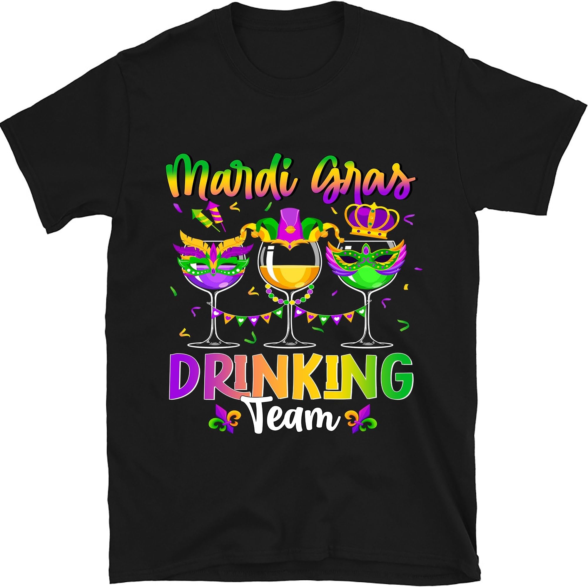 Mardi Gras Drinking Team Shirt, Love Wine Glass Shirt, Nola Drinking Shirt, Fat Tuesday, Mardi Gras Day Gift