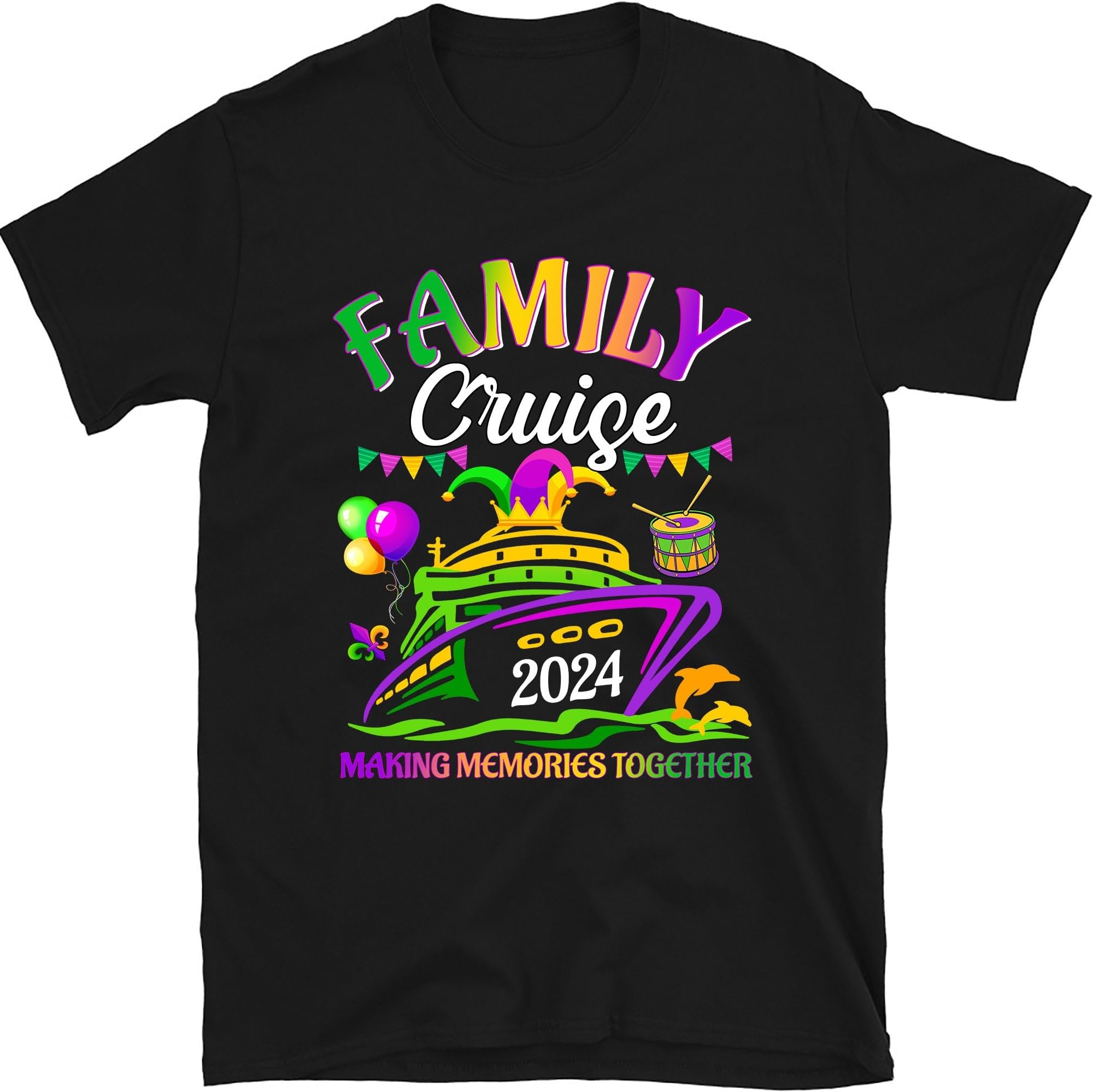 Family Cruise Mardi Gras Shirt, Cruise Squad 2024, Family Vacation Shirt, Making Memories Together, Mardi Gras Matching Family Group