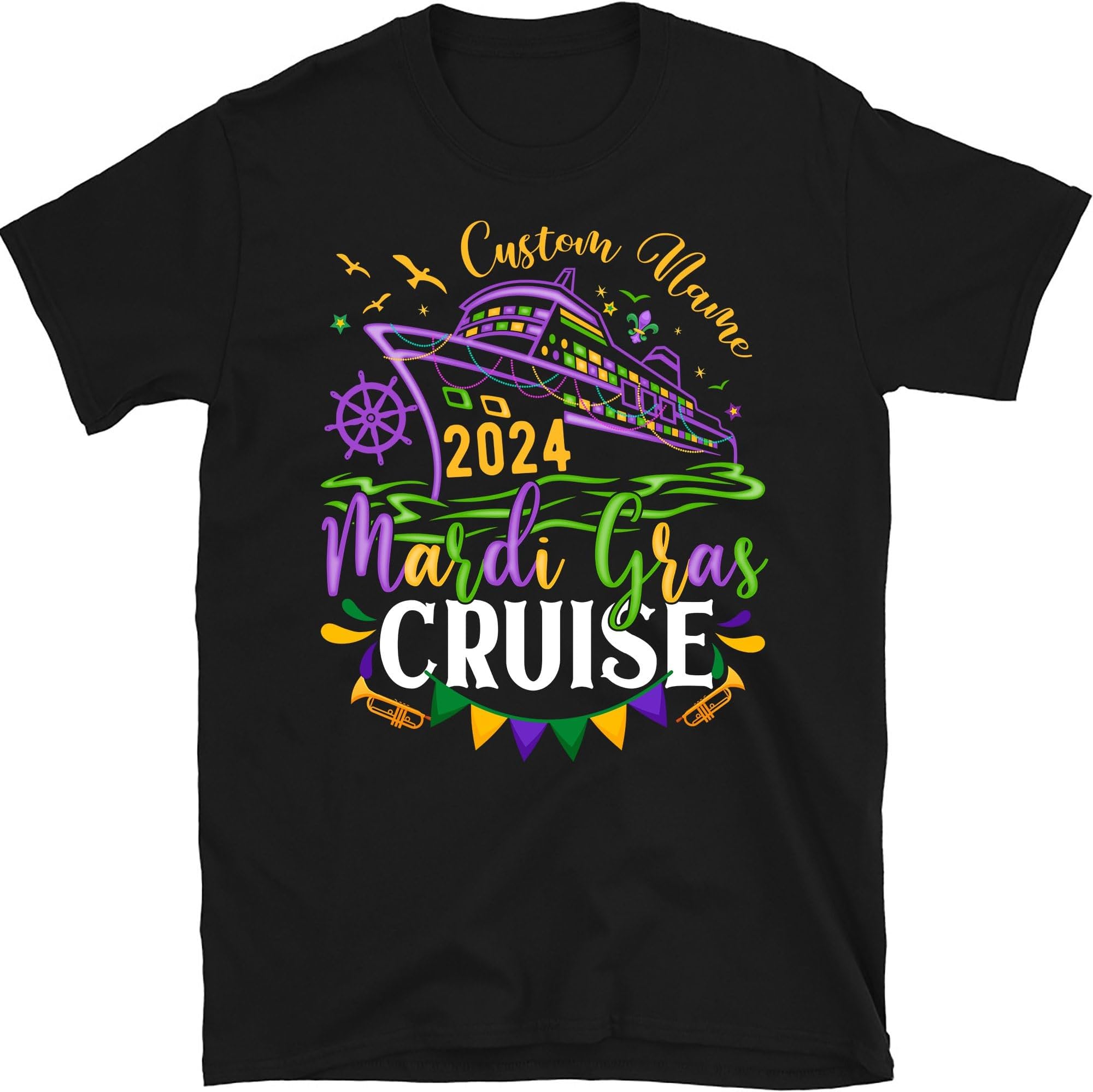 Mardi Gras Cruise 2024 Shirt, Family Cruise Ship T-Shirt, Mardi Gras Cruisin Shirt, Matching Nola Cruise Shirt, Fat Tuesday Cruise Squad Tees