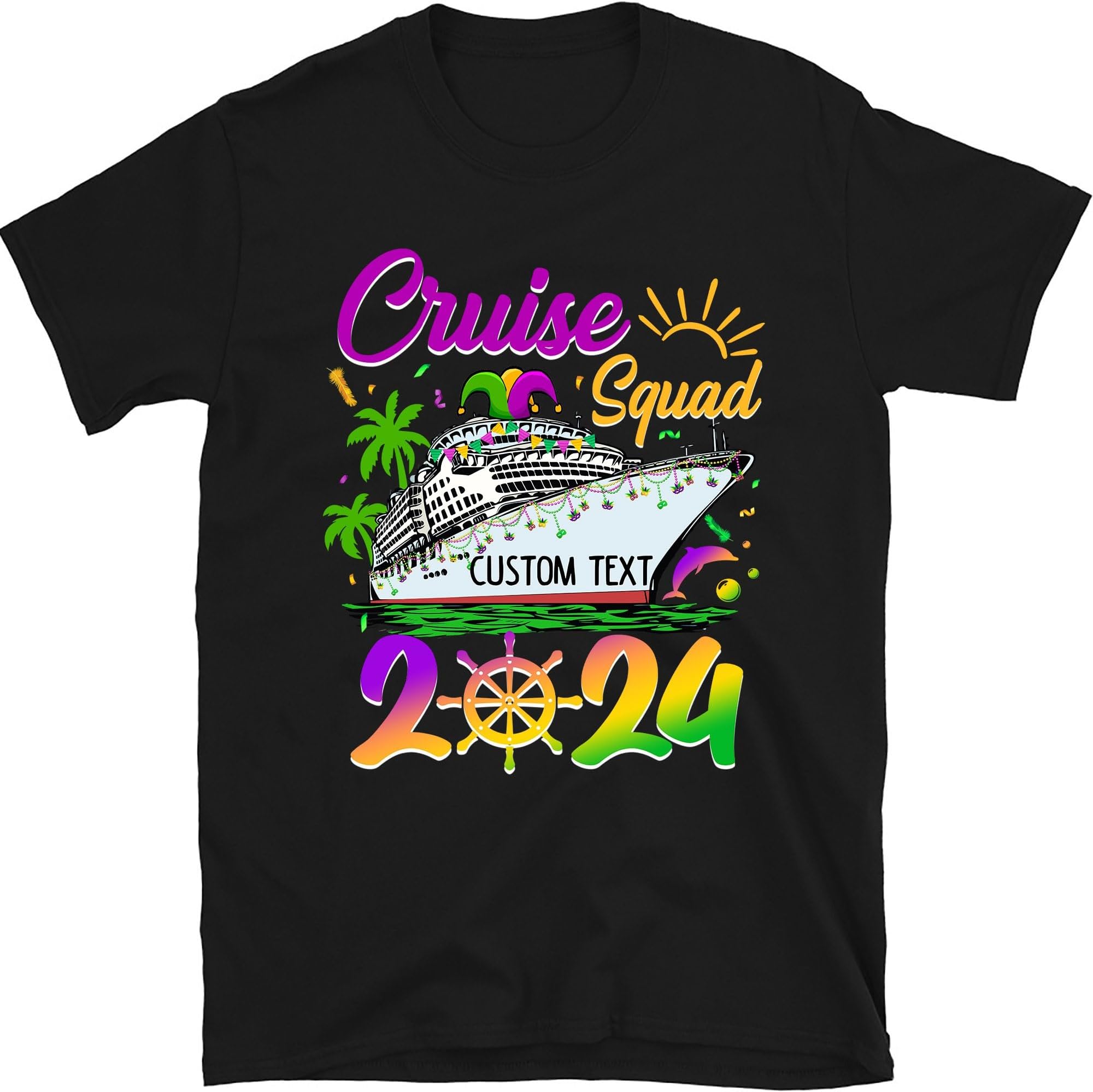 Custom Cruise Squad 2024 Mardi Gras Shirt, Cruise Squad Shirt, Mardi Gras Carnival Shirt, Matching Mardi Gras Shirts, Fat Tuesday Shirt