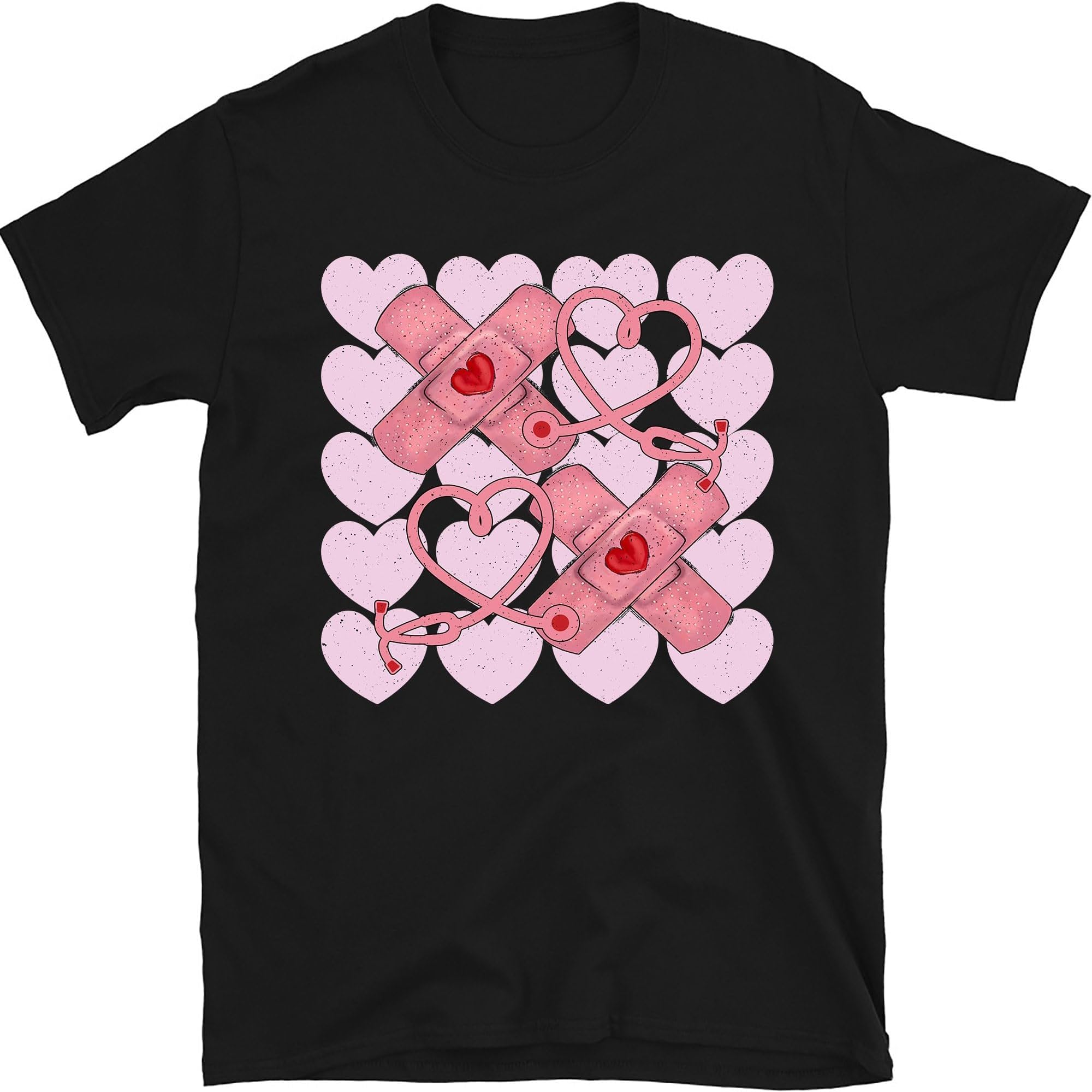 Nurse Valentines Shirt, Cute Valentine Hearts Nurse Emergency RN ICU RN Shirt, Women Valentine Shirt, Nursing Valentines Day Gift