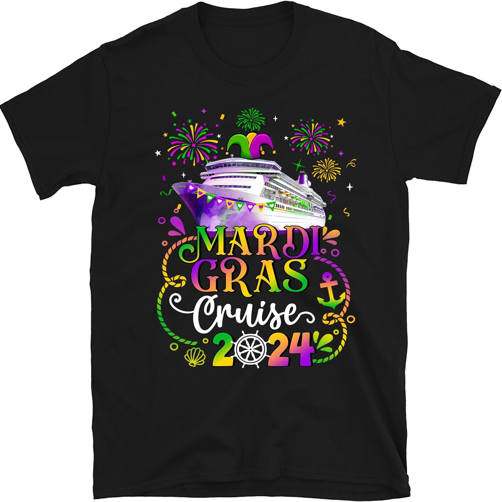 Mardi Gras Cruise 2024 Shirt, Happy Mardi Gras Shirt, Matching Family Group Shirts, Cruise Squad 2024, Family Vacation Shirt