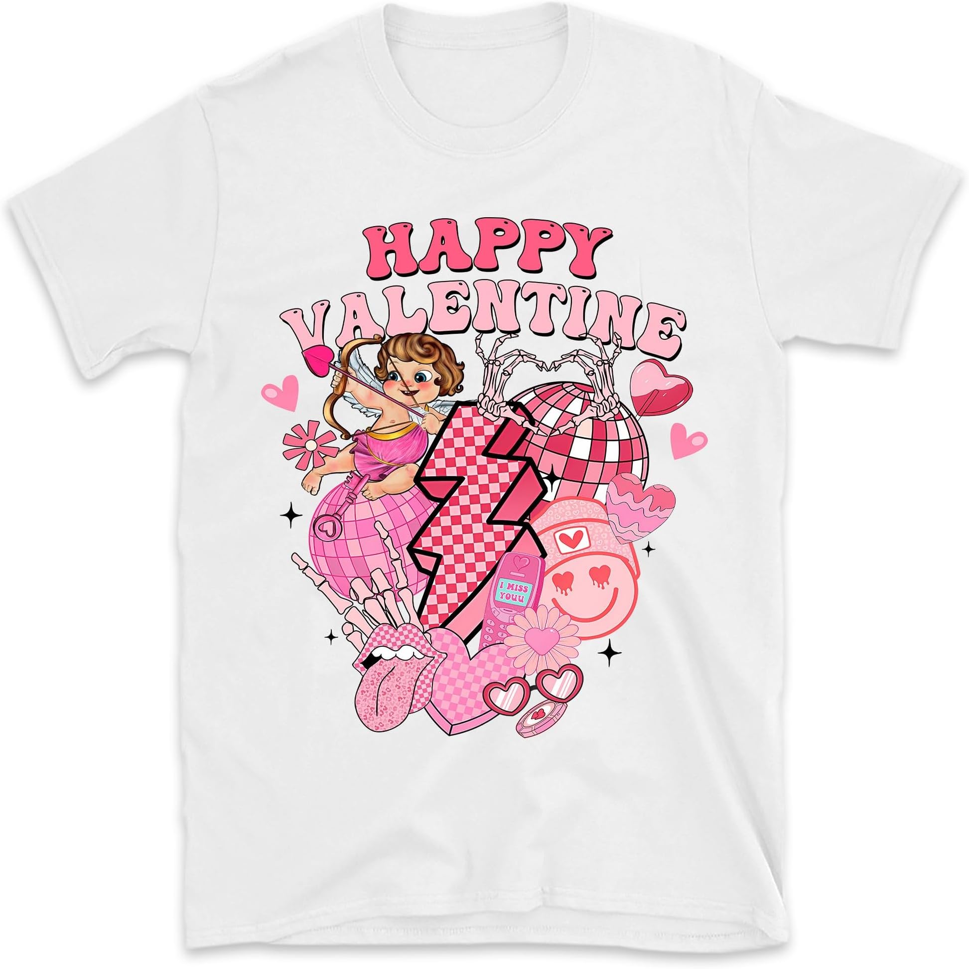 Retro Valentines Shirt, Valentine Hearts Shirt, Checkered Hearts Shirt, Valentines Day Gift