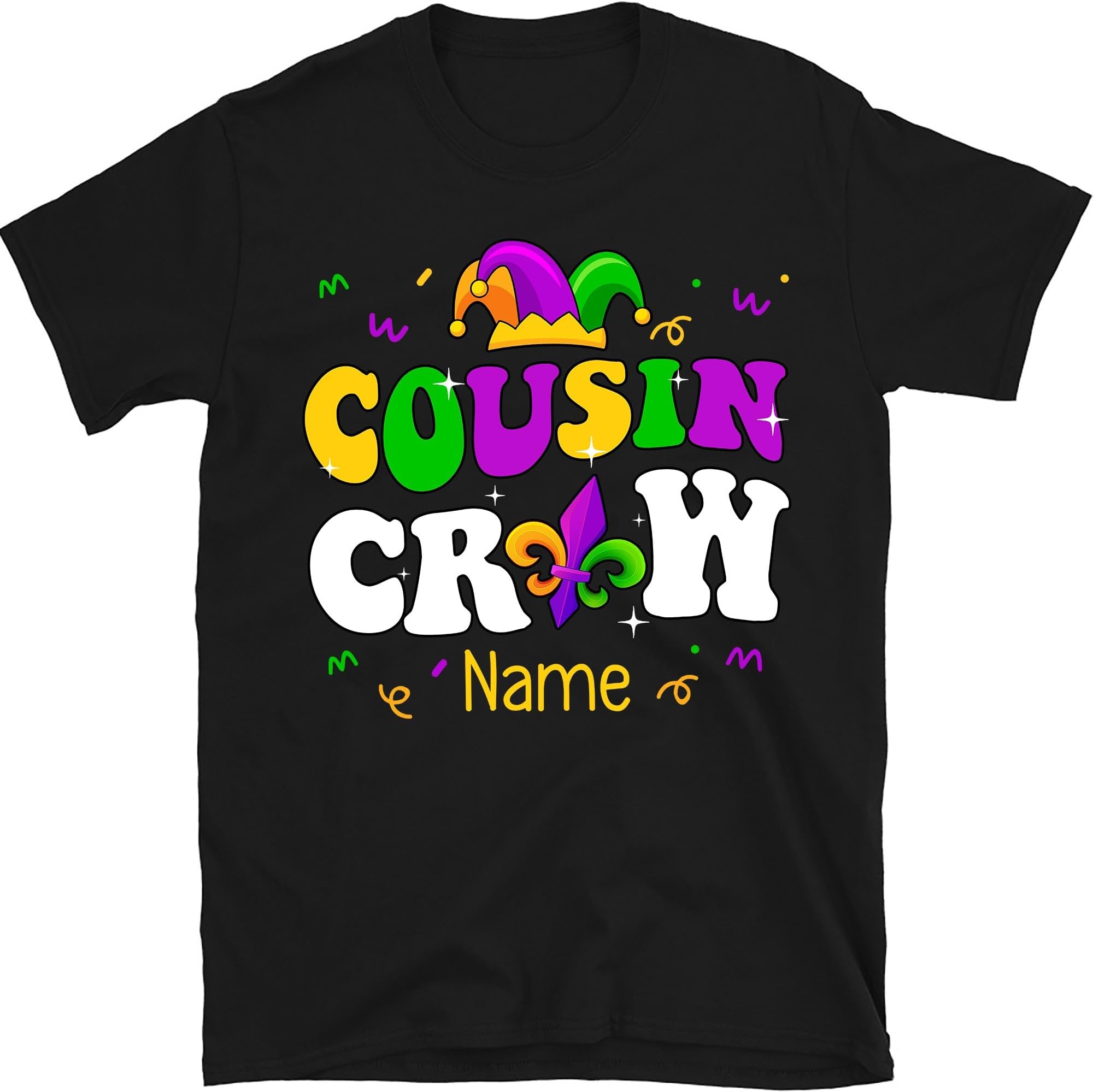 Mardi Gras Cousin Crew Shirts, Mardi Gras Party Shirt, Fat Tuesday Cousin Shirts, Louisiana Family Vacation T-Shirts, Family Mardi Gras Costumes, Small