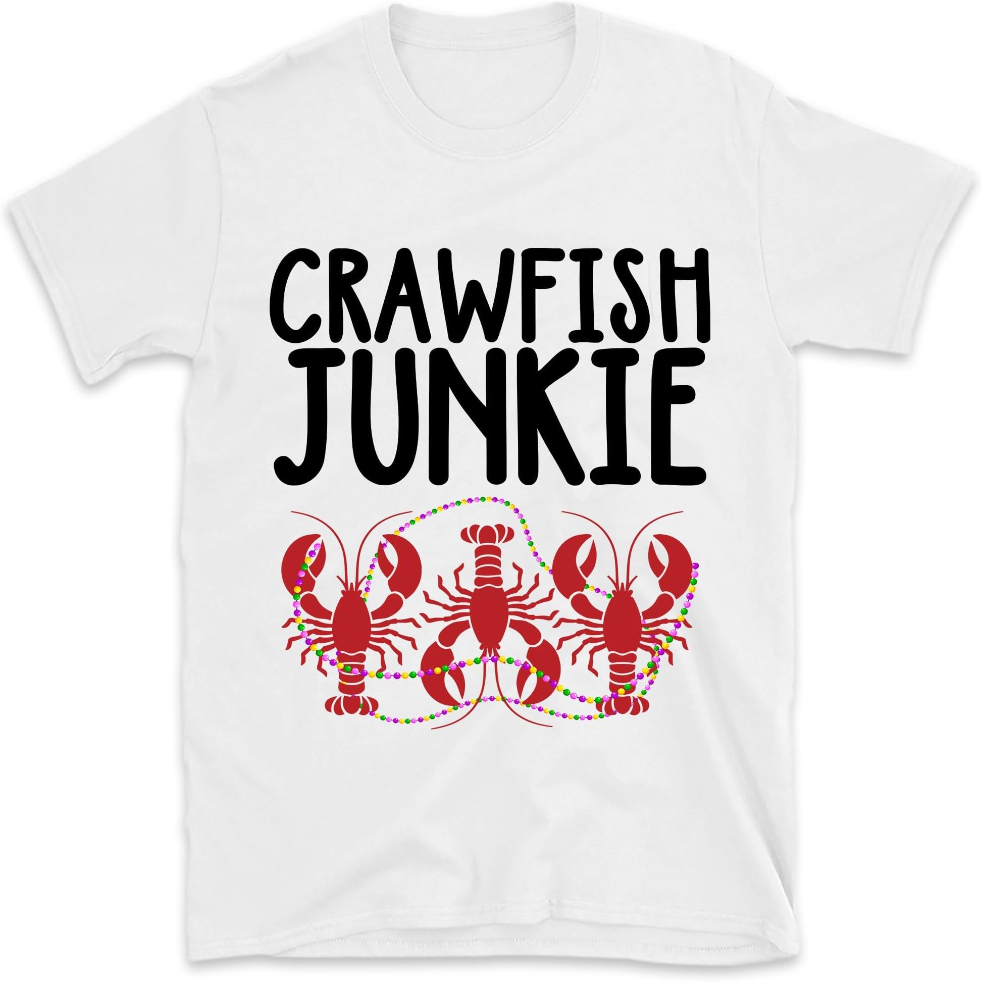 Crawfish Junkie Shirt, Crawfish Boil Shirt, Mardi Gras Festival Shirt, Seafood Lover Shirt, Crawfish Season Gift, Small