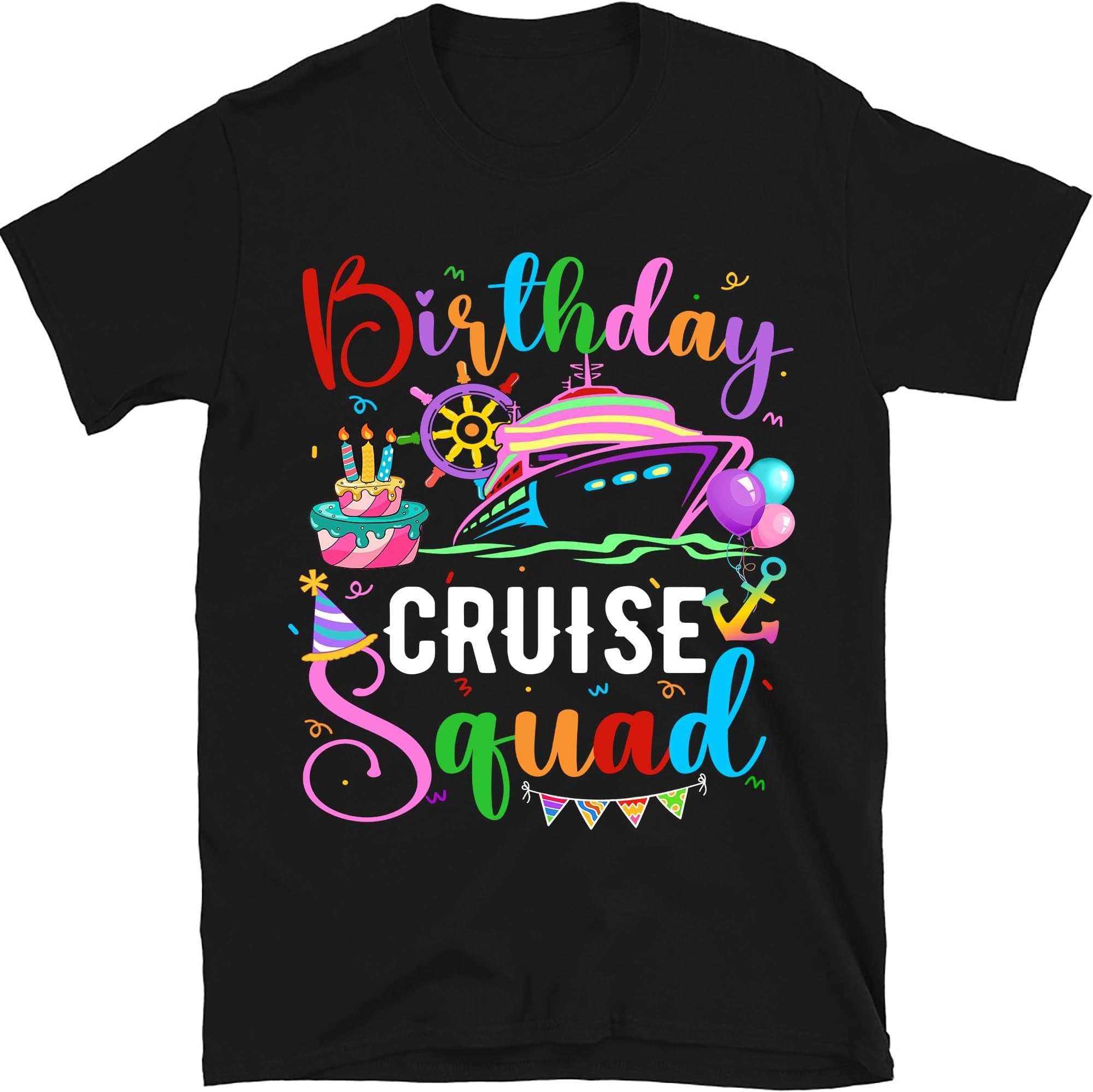 Birthday Cruise Crew Shirt, Family Cruising Birthday, Matching Birthday Cruise Shirt, Birthday Cruise Squad Shirt, Birthday Crew Tshirt
